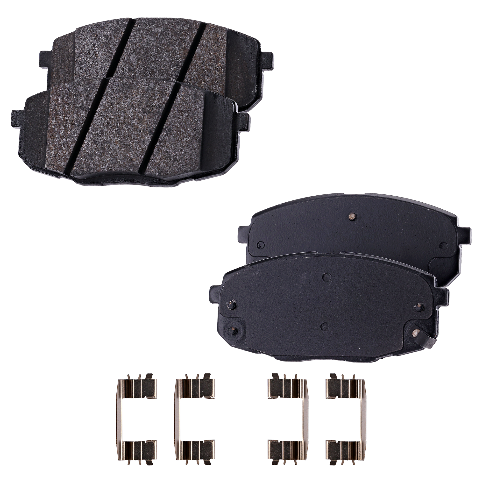 AM ELANTRA 09-11 FORTE KOUP 11-13 FRONT BRAKE PAD SET 2 Wheel Set SKU STPSSCP1397 OEM 581011MA21-581012LA00-581011MA