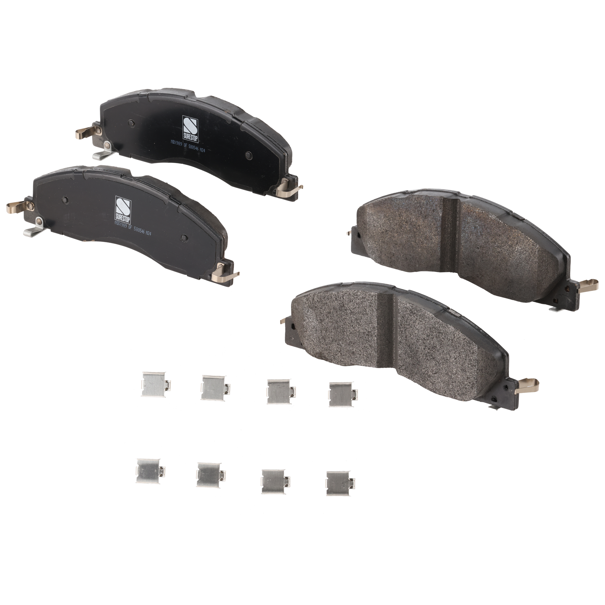 AM RAM FULL SIZE 09-18 FRONT BRAKE PAD SET 2 Wheel Set SKU STPSSCP1399 OEM 68049148AA