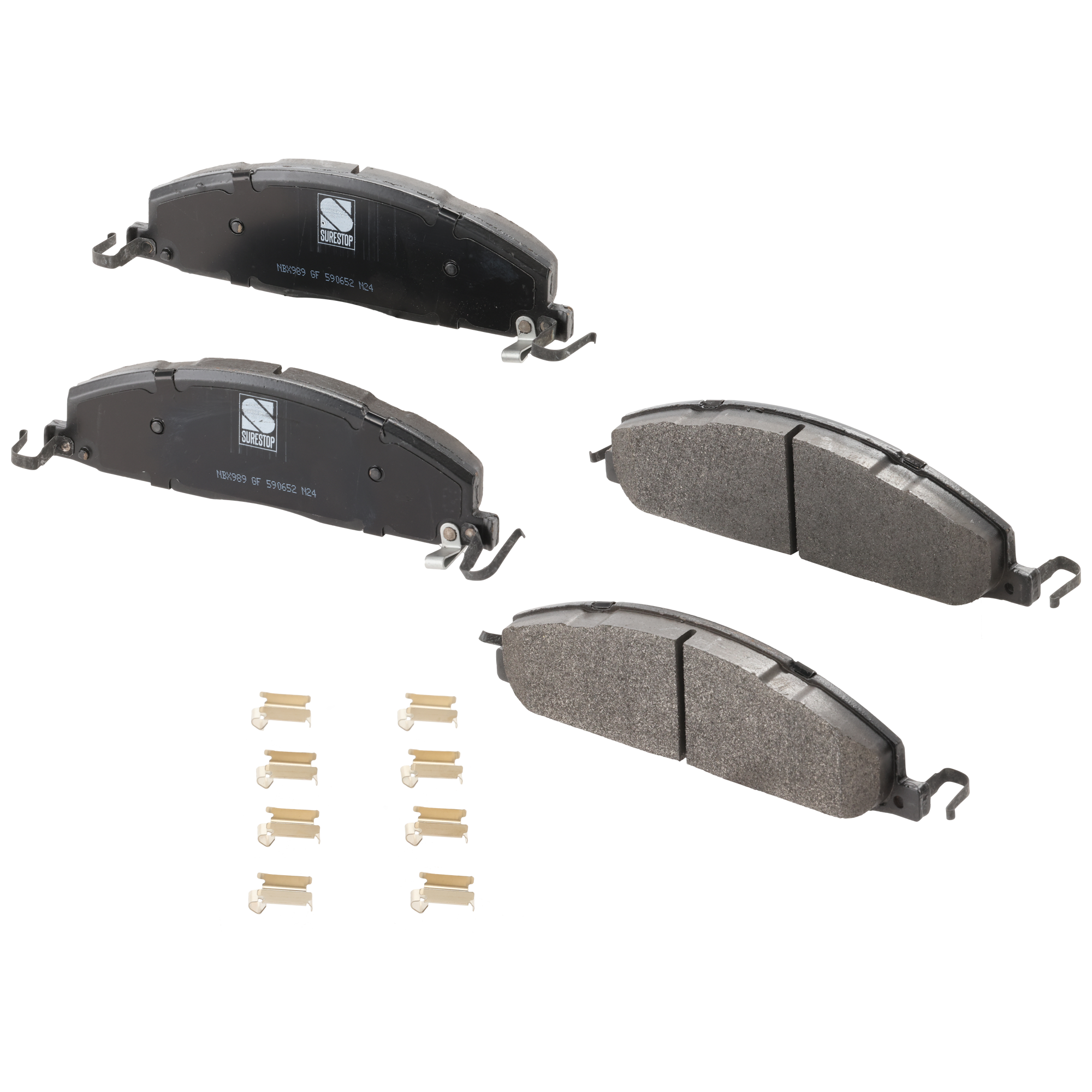 AM RAM FULL SIZE 09-18 REAR BRAKE PAD SET 2 Wheel Set SKU STPSSCP1400 OEM 68049158AA