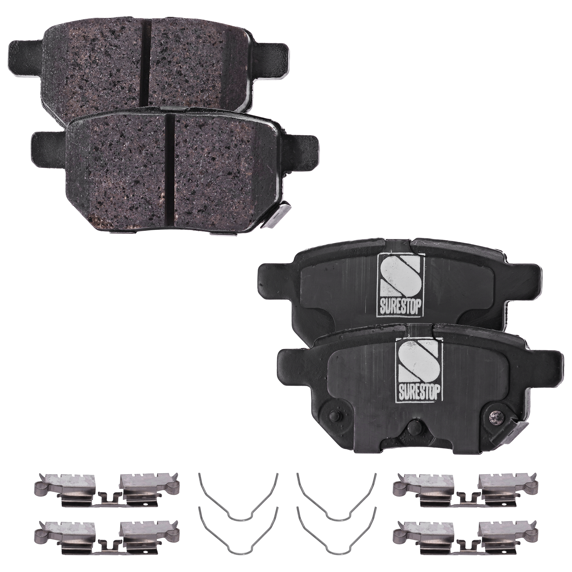 AM PRIUS 10-22 PRIUS AWD E 19-22 REAR BRAKE PAD SET 2 Wheel Set SKU STPSSCP1423 OEM 0446647020-0446647030-04466470