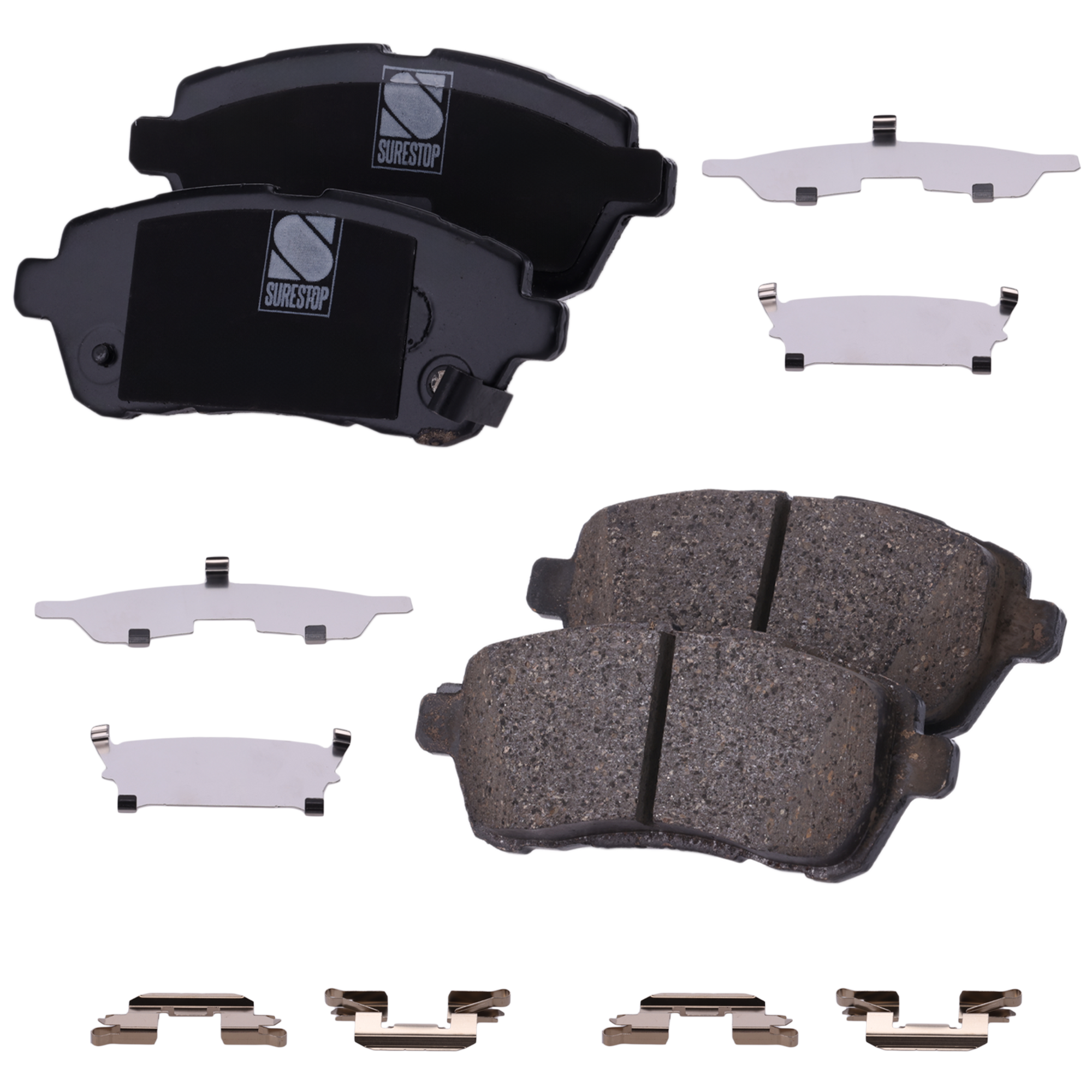 AM FIESTA 11-19 FRONT BRAKE PAD SET 2 Wheel Set SKU STPSSCP1454 OEM AE8Z2001A AE8Z2001B AE8Z2001C