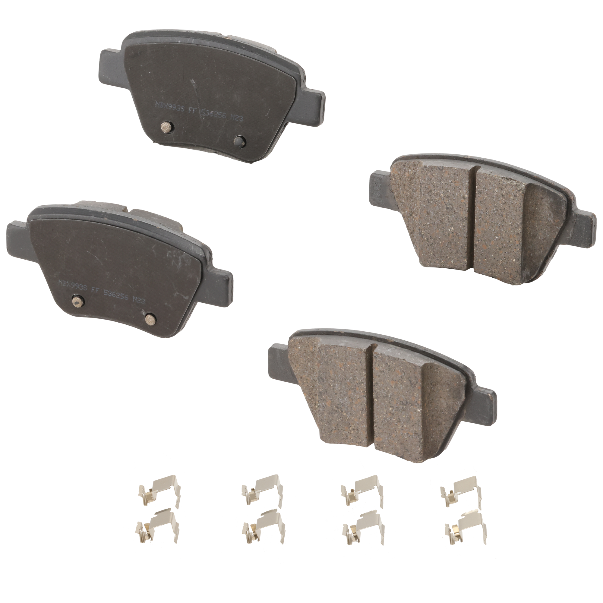 AM EOS 09-16 JETTA 10-18 REAR BRAKE PAD SET 2 Wheel Set SKU STPSSCP1456 OEM 2K5698451-5K0698451-5K0698451A
