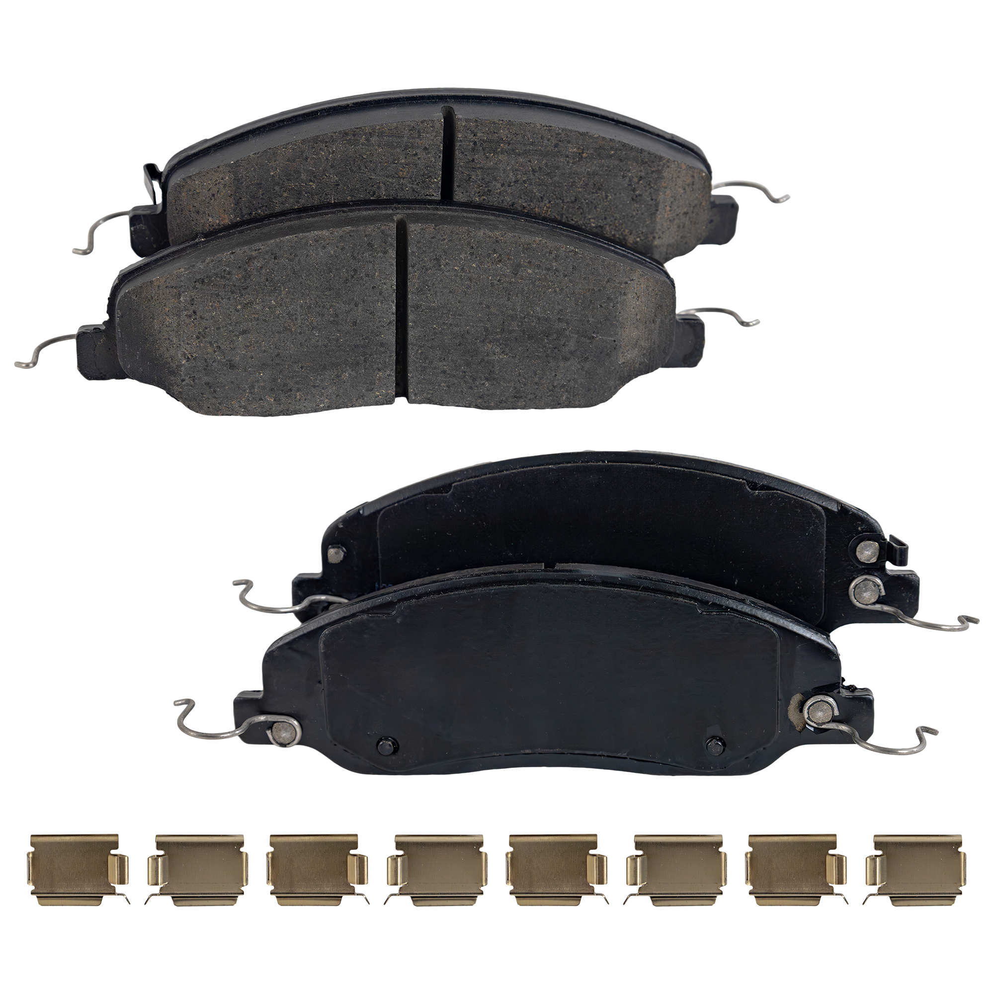 AM MUSTANG 11-14 FRONT BRAKE PAD SET 2 Wheel Set SKU STPSSCP1464 OEM BR3Z2001C BR3Z2001D CR3Z2001B