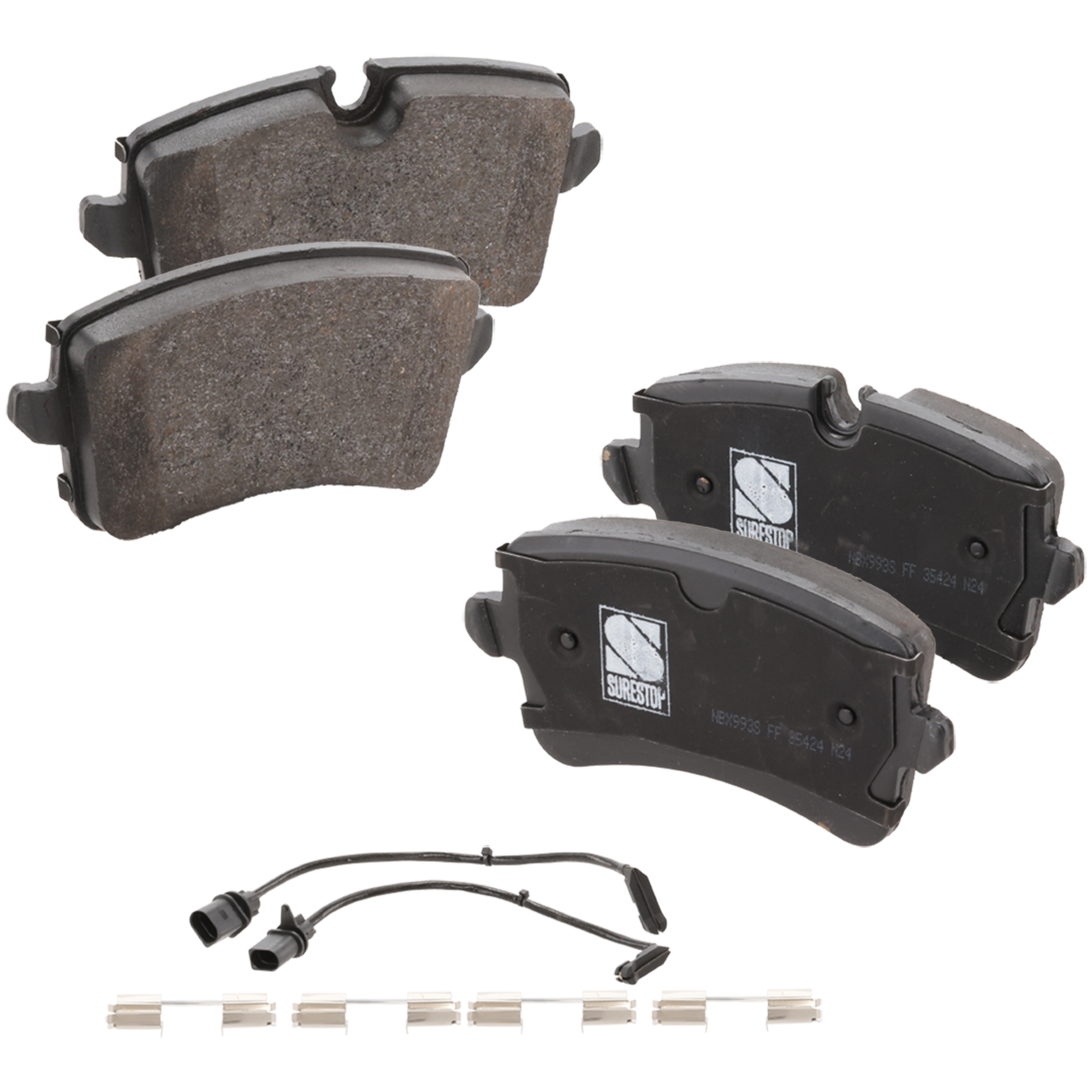 AM A8 QUATTRO 12-18 MACAN 15-20 REAR BRAKE PAD SET 2 Wheel Set SKU STPSSCP1547 OEM 4G0698451-4G0698451A 4G0698451