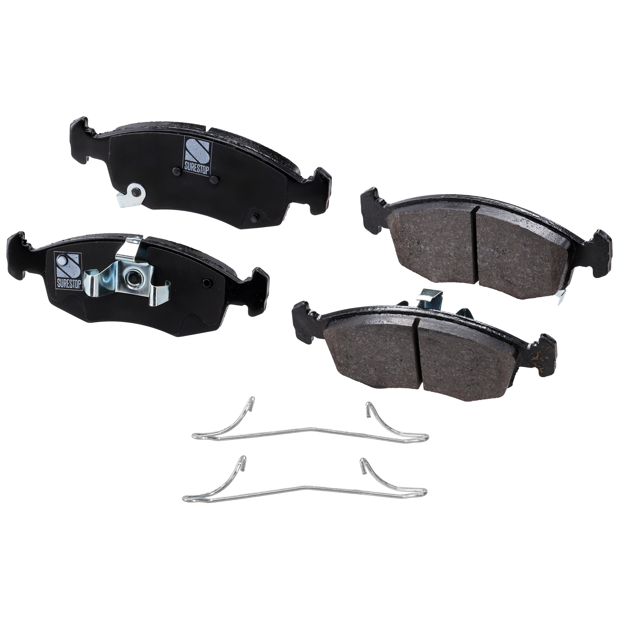 AM FIAT 500-12-19 FRONT BRAKE PAD SET 2 Wheel Set SKU STPSSCP1568 OEM 68102483AA 68102483AB 68174157