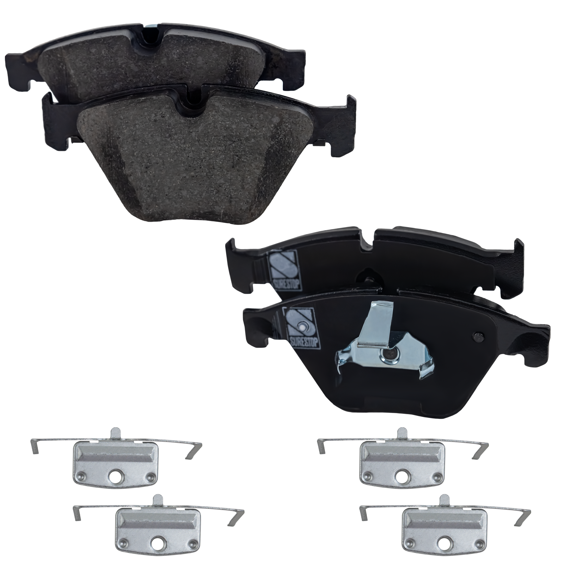 AM 528I 535D XDRIVE 535D 14-16 FRONT BRAKE PAD SET 2 Wheel Set SKU STPSSCP1597 OEM 34116850885-34116850886-341168