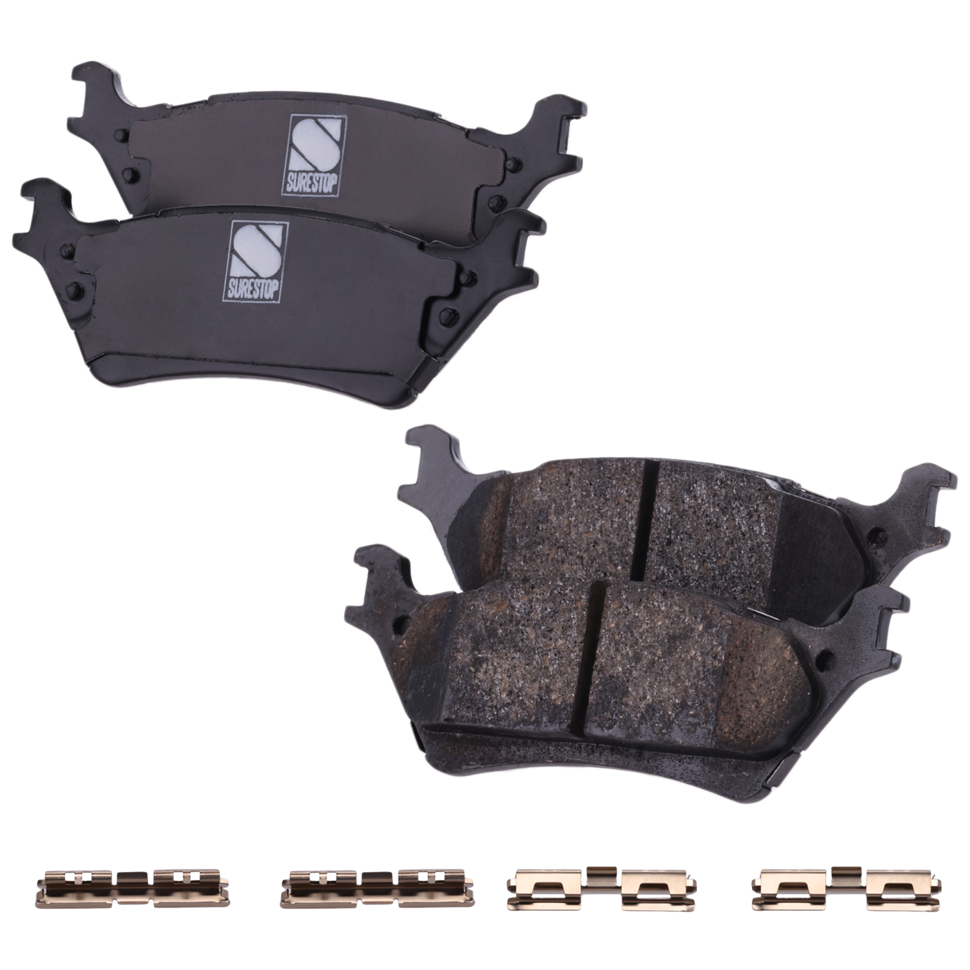 AM F 150-12-18 REAR BRAKE PAD SET 2 Wheel Set SKU STPSSCP1602 OEM CL3Z2200A CL3Z2200B CL3Z2200C