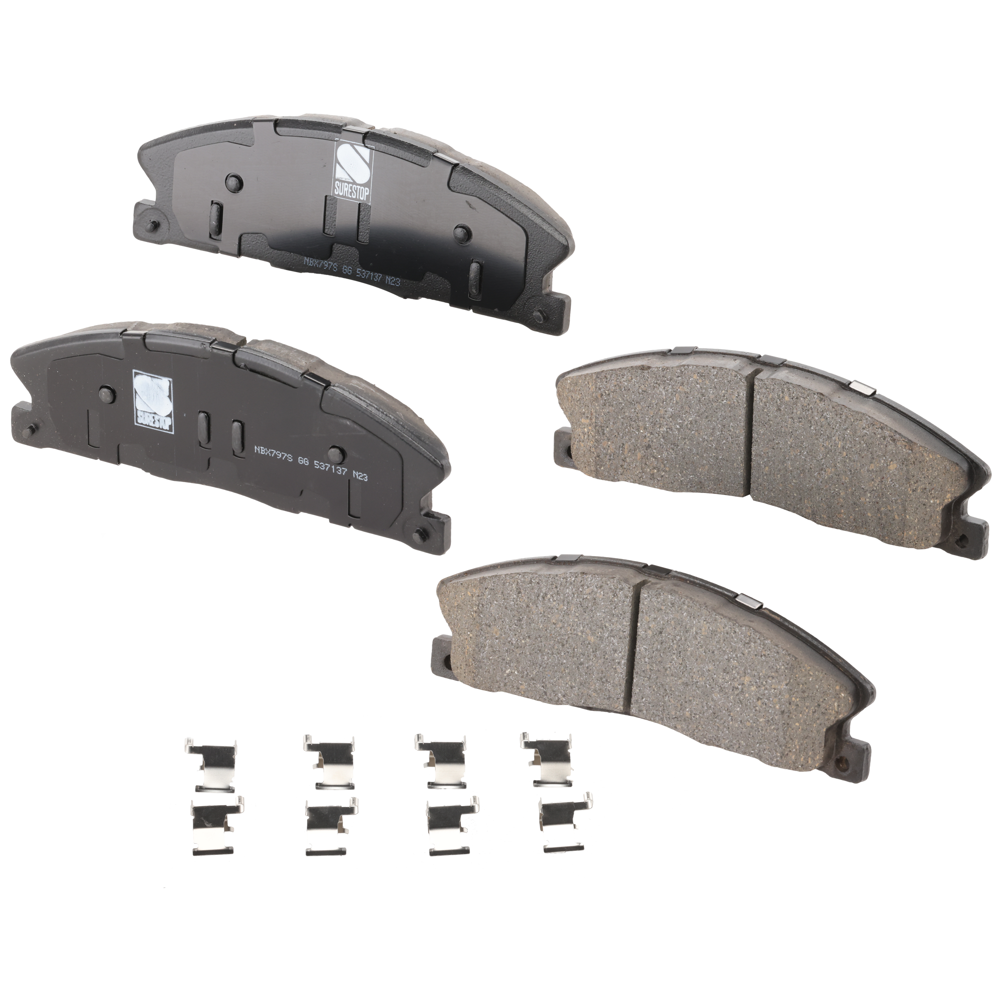 AM EXPLORER 13-16 FLEX 13-15 FRONT BRAKE PAD SET 2 Wheel Set SKU STPSSCP1611 OEM DG1Z2001A DG1Z2001D FU2Z2V001E