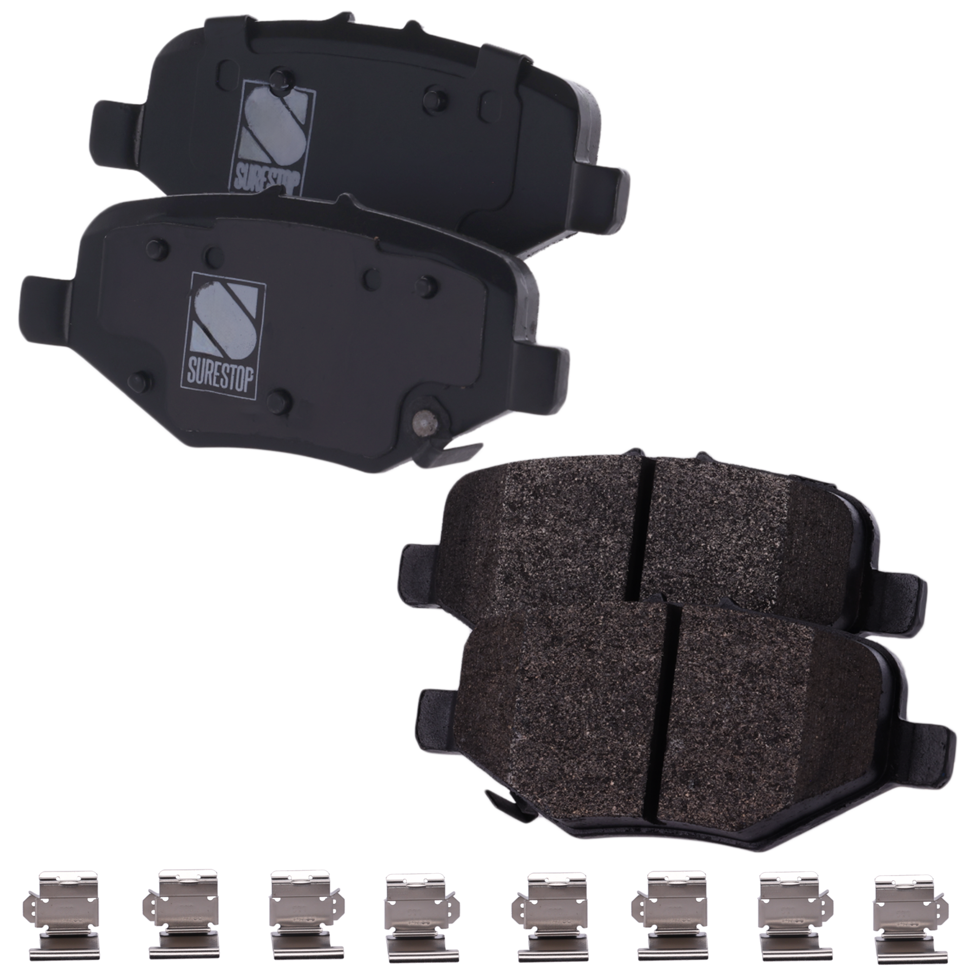 AM EXPLORER 13-14 TAURUS 13-19 REAR BRAKE PAD SET 2 Wheel Set SKU STPSSCP1612 OEM DG1Z2200B DG1Z2200C