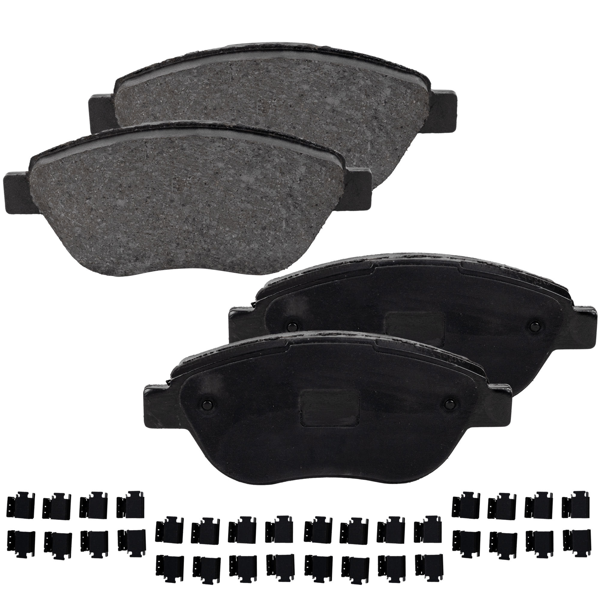AM FIAT 500-12-19 FRONT BRAKE PAD SET 2 Wheel Set SKU STPSSCP1618A OEM 68190118AA