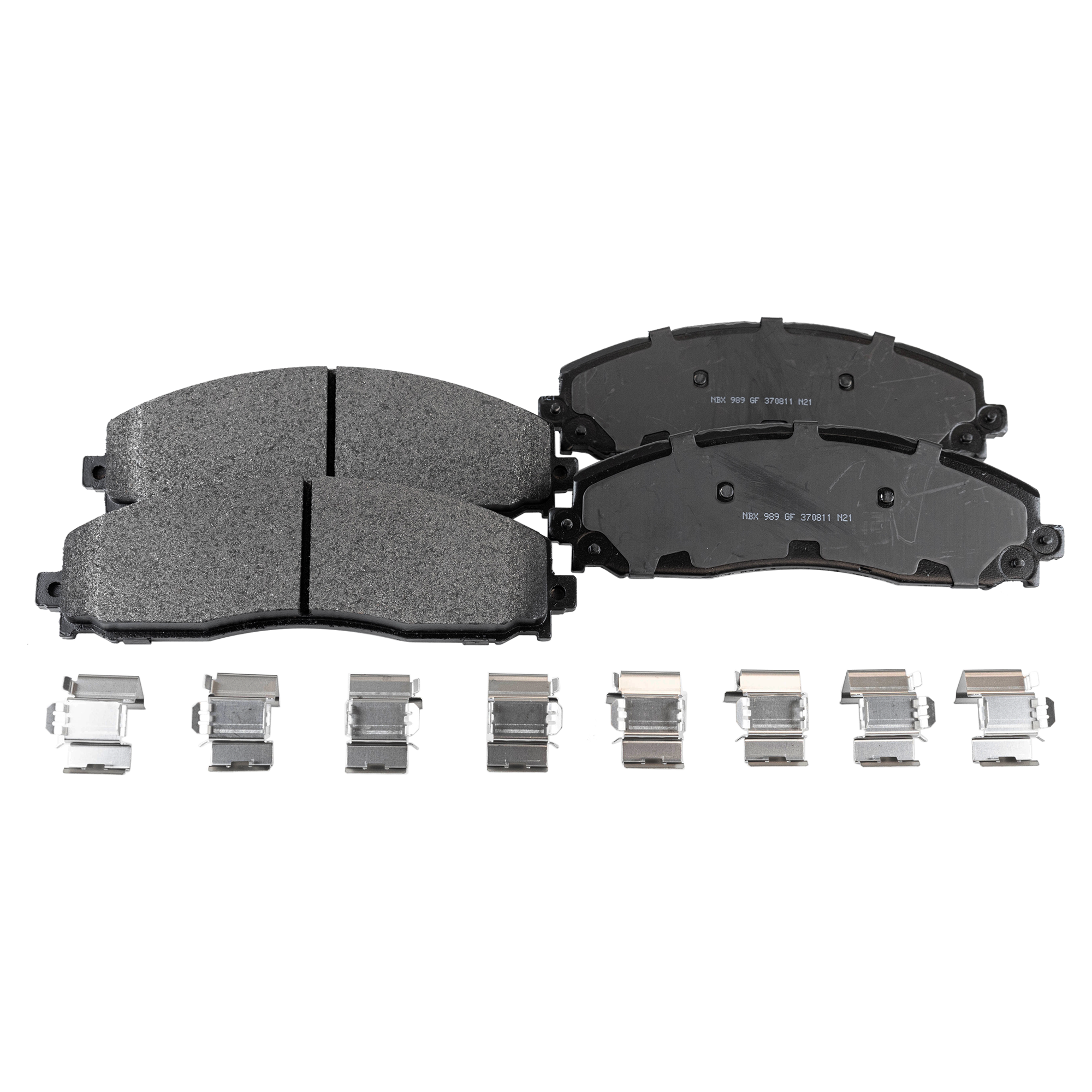 AM F SERIES SUPER DUTY PICKUP 13-23 REAR BRAKE PAD SET 2 Wheel Set SKU STPSSCP1691 OEM DC3Z2200B DC3Z2200C DC3Z2200D