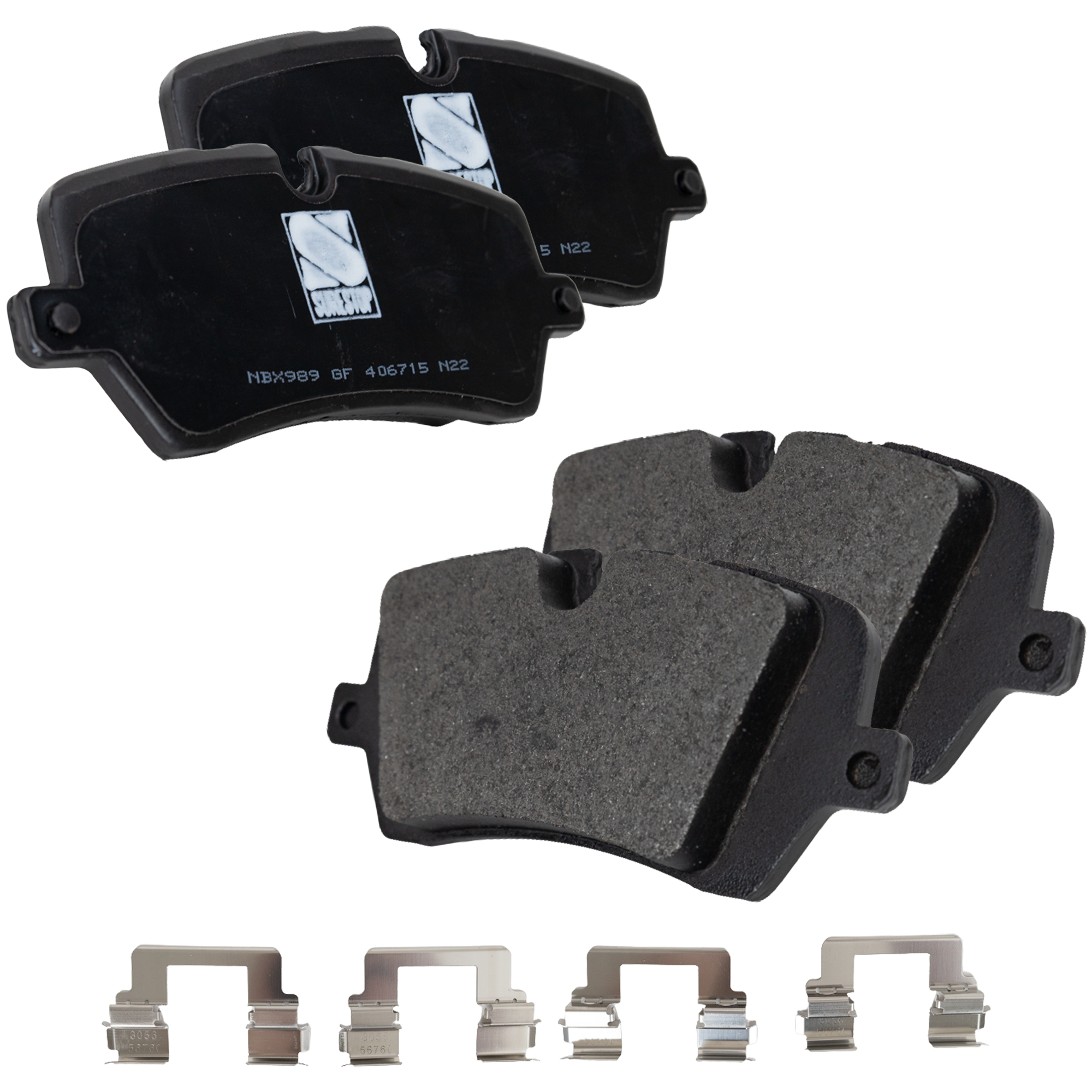 AM RANGE ROVER 13-20 DISCOVERY 17-22 REAR BRAKE PAD SET 2 Wheel Set SKU STPSSCP1692 OEM LR036574 LR065492 LR068303 LR0