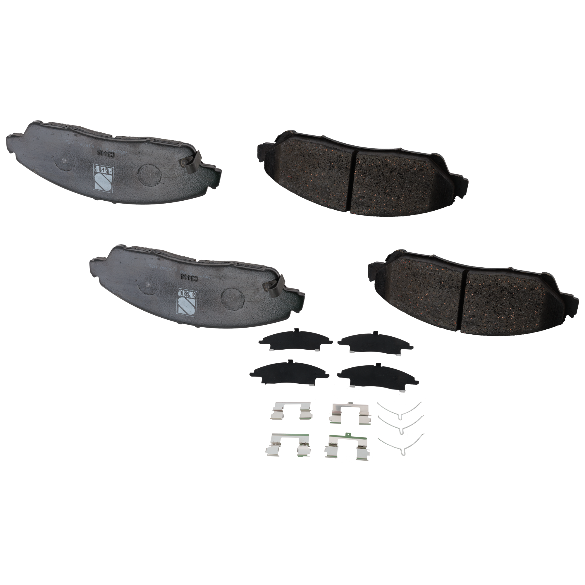 AM MDX 14-20 PILOT 09-22 RIDGELINE 17-20 FRONT BRAKE PAD SET 2 Wheel Set SKU STPSSCP1723 OEM 45022TZ5A00-45022TZ5A01-45022T