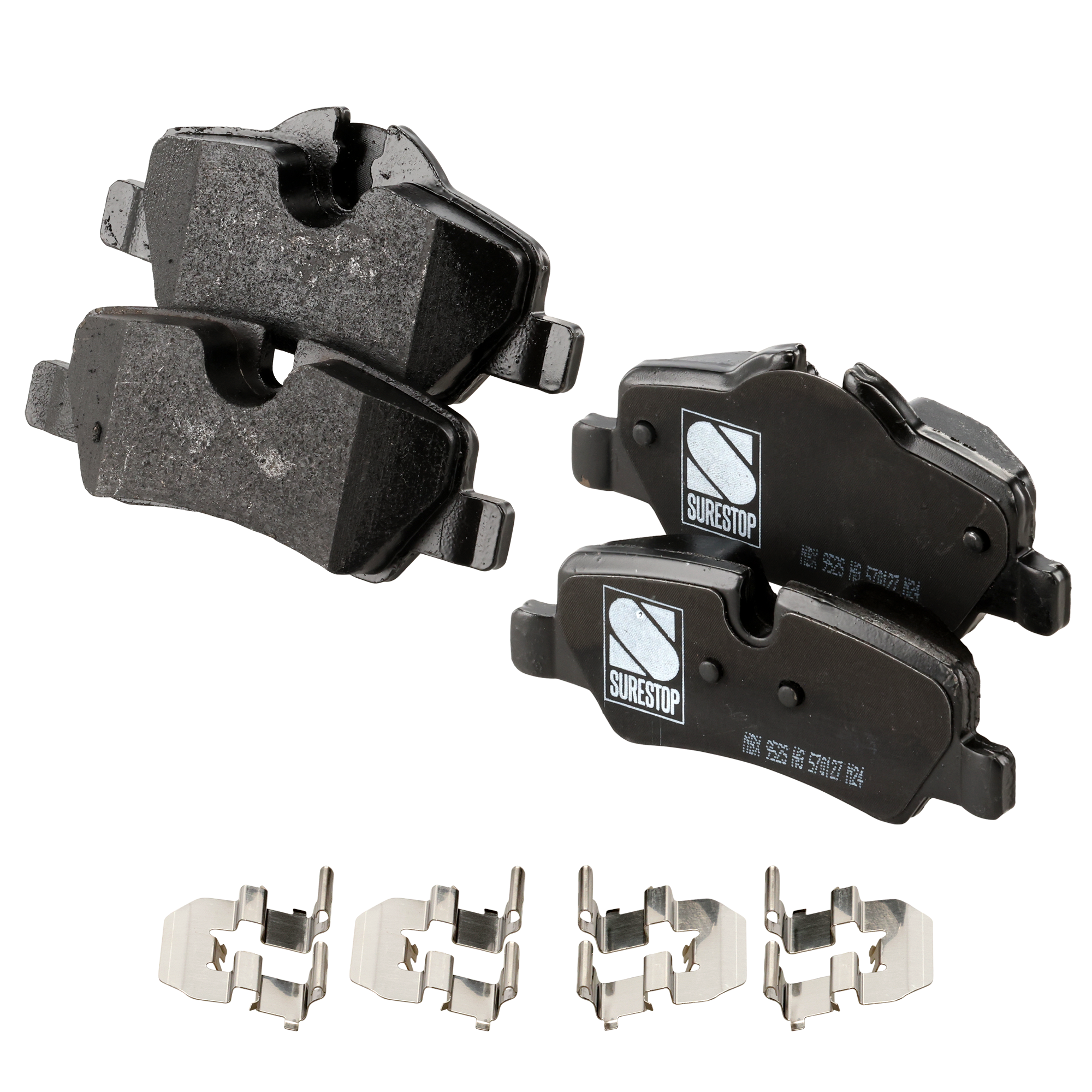 AM COOPER 14-23 REAR BRAKE PAD SET Semi Metallic 2 Wheel Set SKU STPSSCP1800