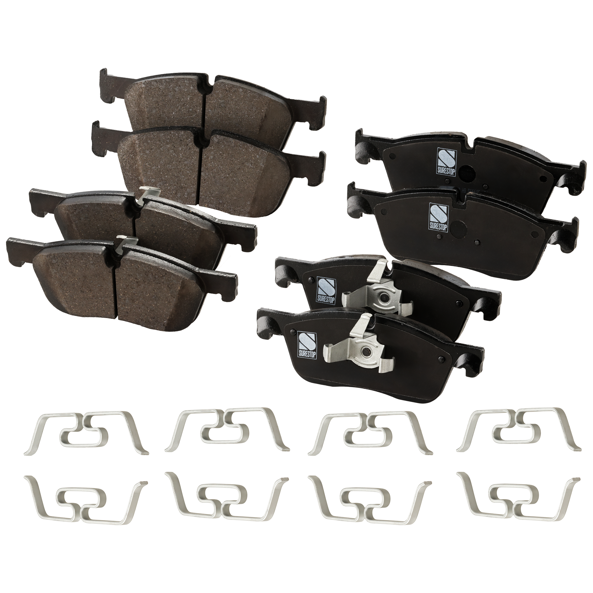 AM E PACE 18-19 DISCOVERY SPORT 15-19 FRONT BRAKE PAD SET 2 Wheel Set Semi Metallic SKU STPSSCP1838