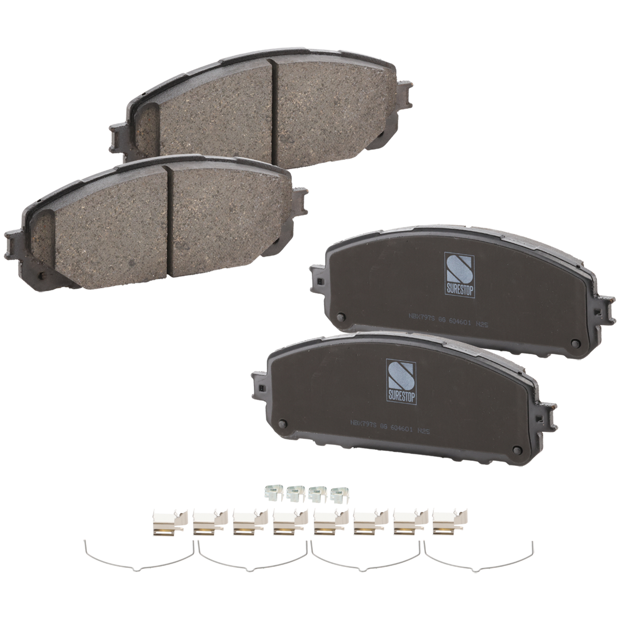 AM CHEROKEE 14-22 FRONT BRAKE PAD SET 2 Wheel Set SKU STPSSCP1843 OEM 68212327AC 68212327AD 68227573