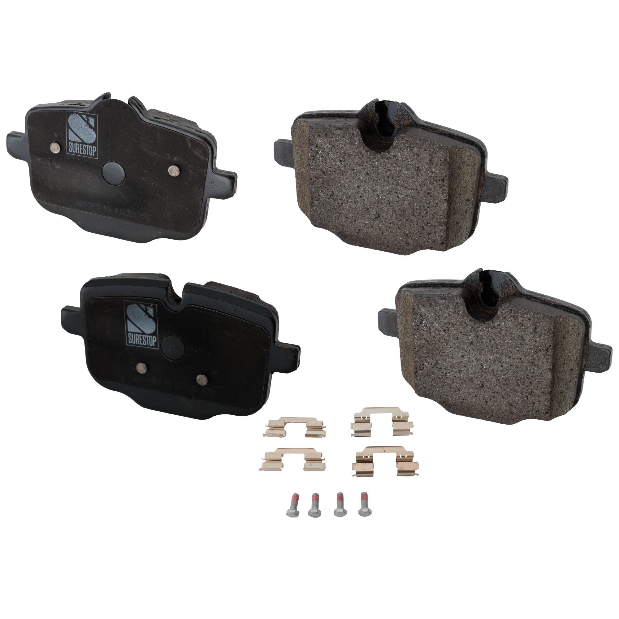 AM 7 SERIES 20-22-840I 20-23 REAR BRAKE PAD SET w Aerodynamic Package and Painted Caliper SKU STPSSCP1850 OEM 34216867175-34216870552-342168