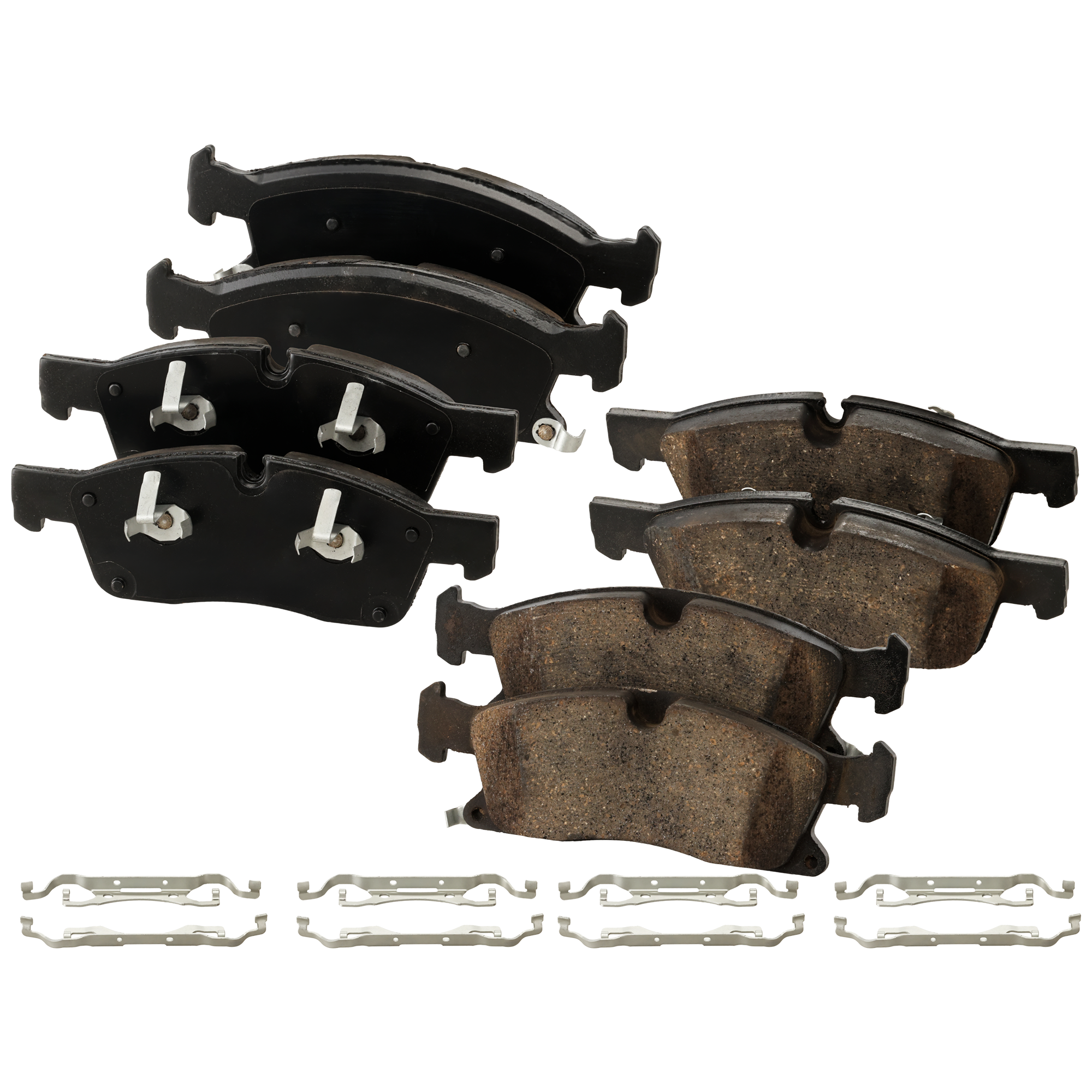 AM DURANGO GRAND CHEROKEE 16-21 FRONT BRAKE PAD SET 2 Wheel Set SKU STPSSCP1904A OEM 68052370AD 68516695AC
