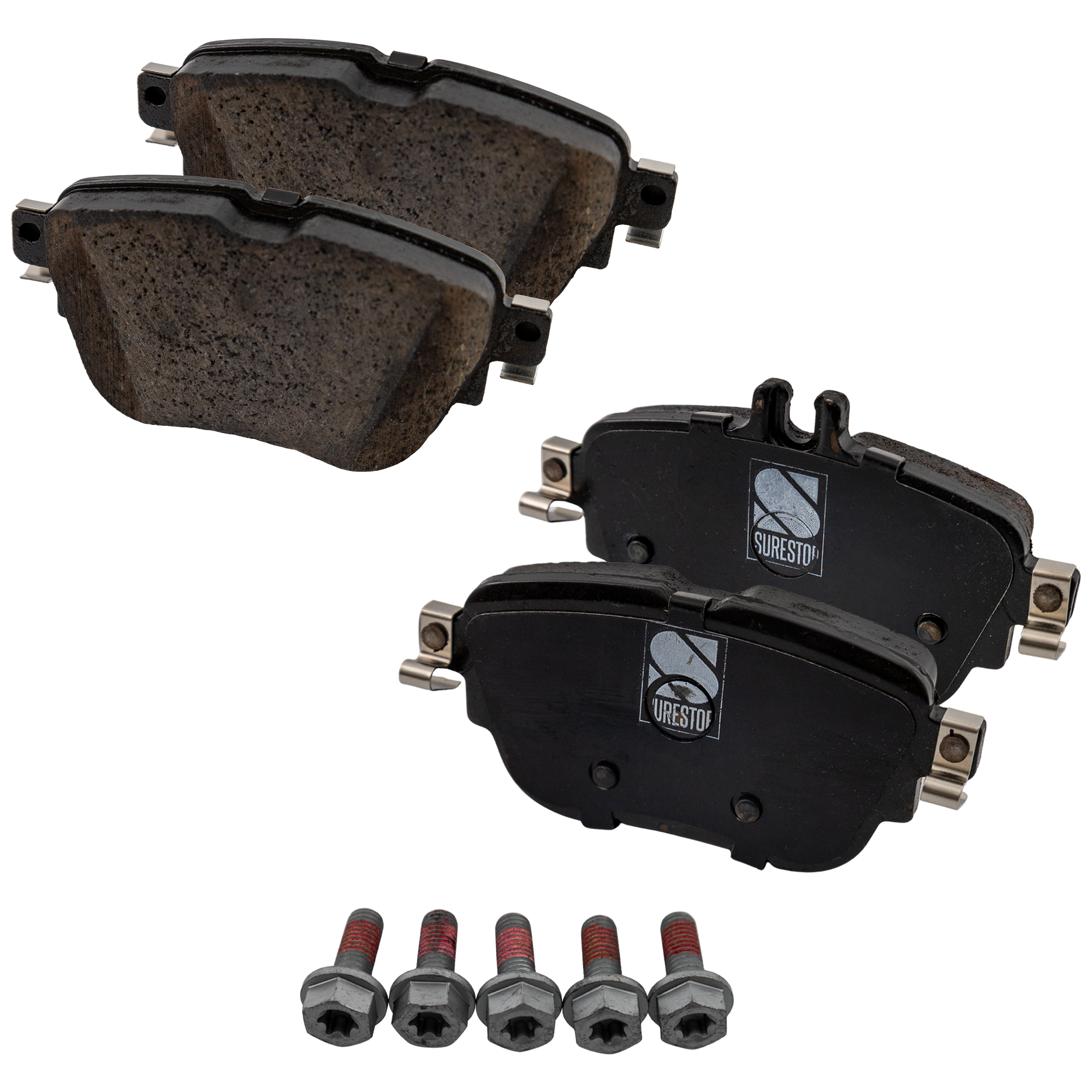 AM E300-17-18 REAR BRAKE PAD SET Semi Metallic 2 Wheel Set SKU STPSSCP1936