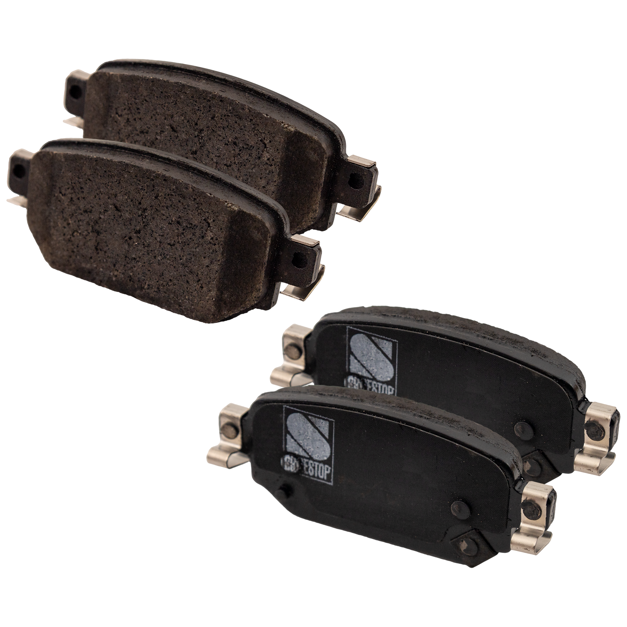 AM MAZDA 3-17-18 CX 3-20-21 REAR BRAKE PAD SET Ceramic 2 Wheel Set SKU STPSSCP2042 OEM BAY02643ZA D2Y12643Z DHYG2643Z