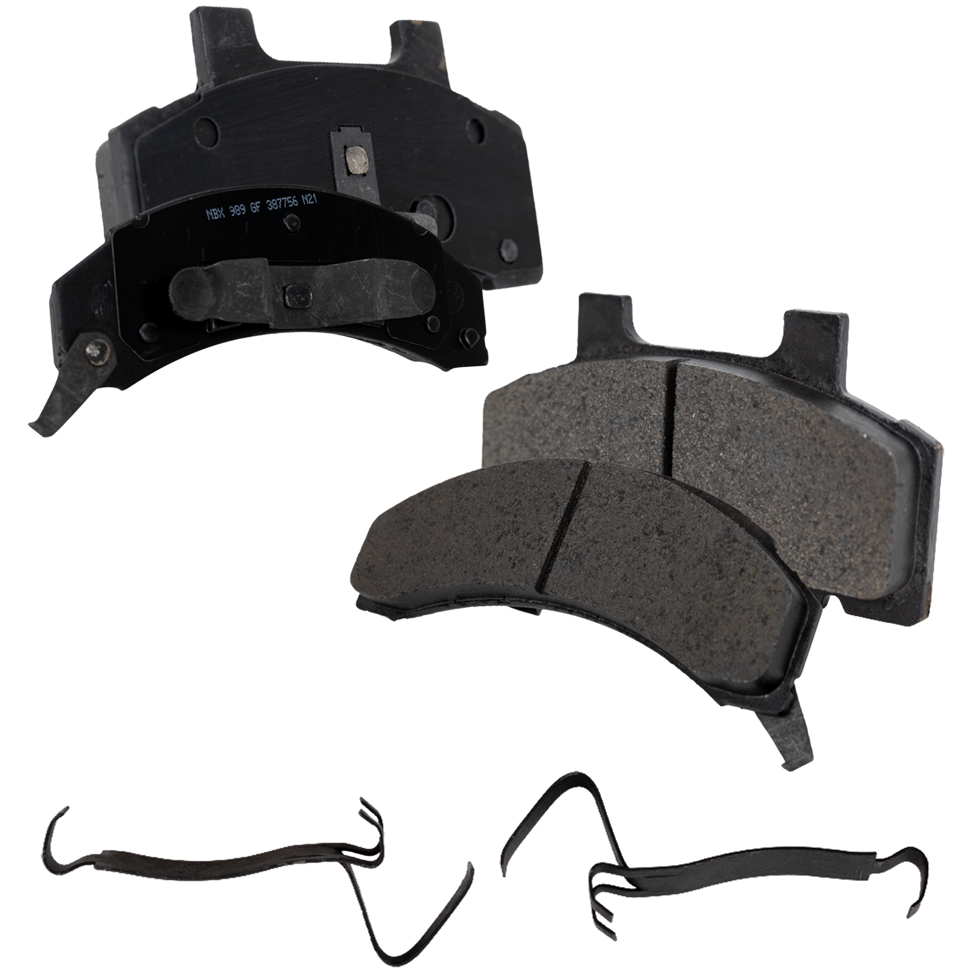AM CENTURY CUTLASS CIERA 85-96 BRAKE PAD SET Front 2 Wheel Set SKU STPSSCP215 OEM 12321410-12321422-12321453-125