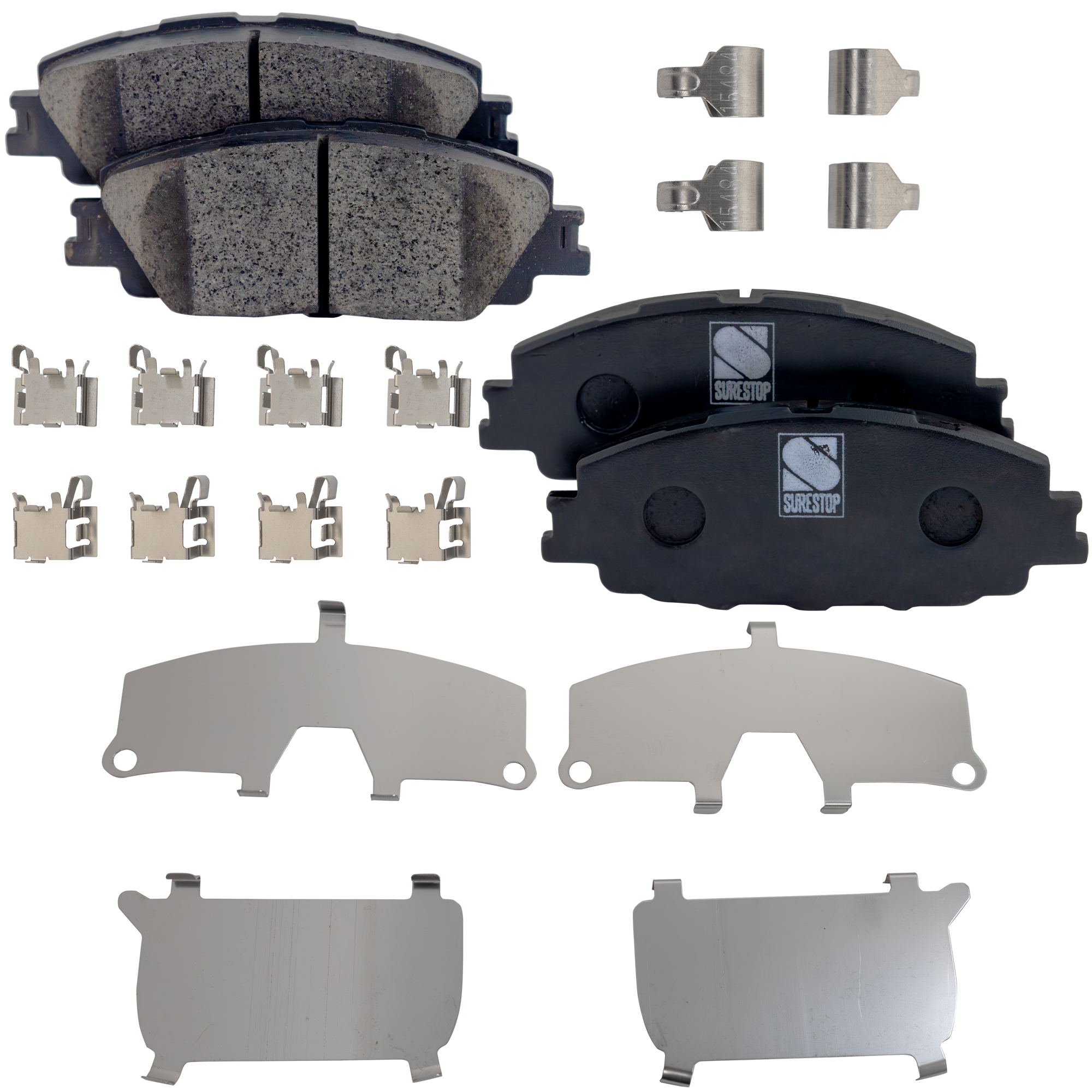 AM COROLLA 19-22 PRIUS PRIME 20-22 FRONT BRAKE PAD SET 2 Wheel Set SKU STPSSCP2176 OEM 0446502460-0446512670