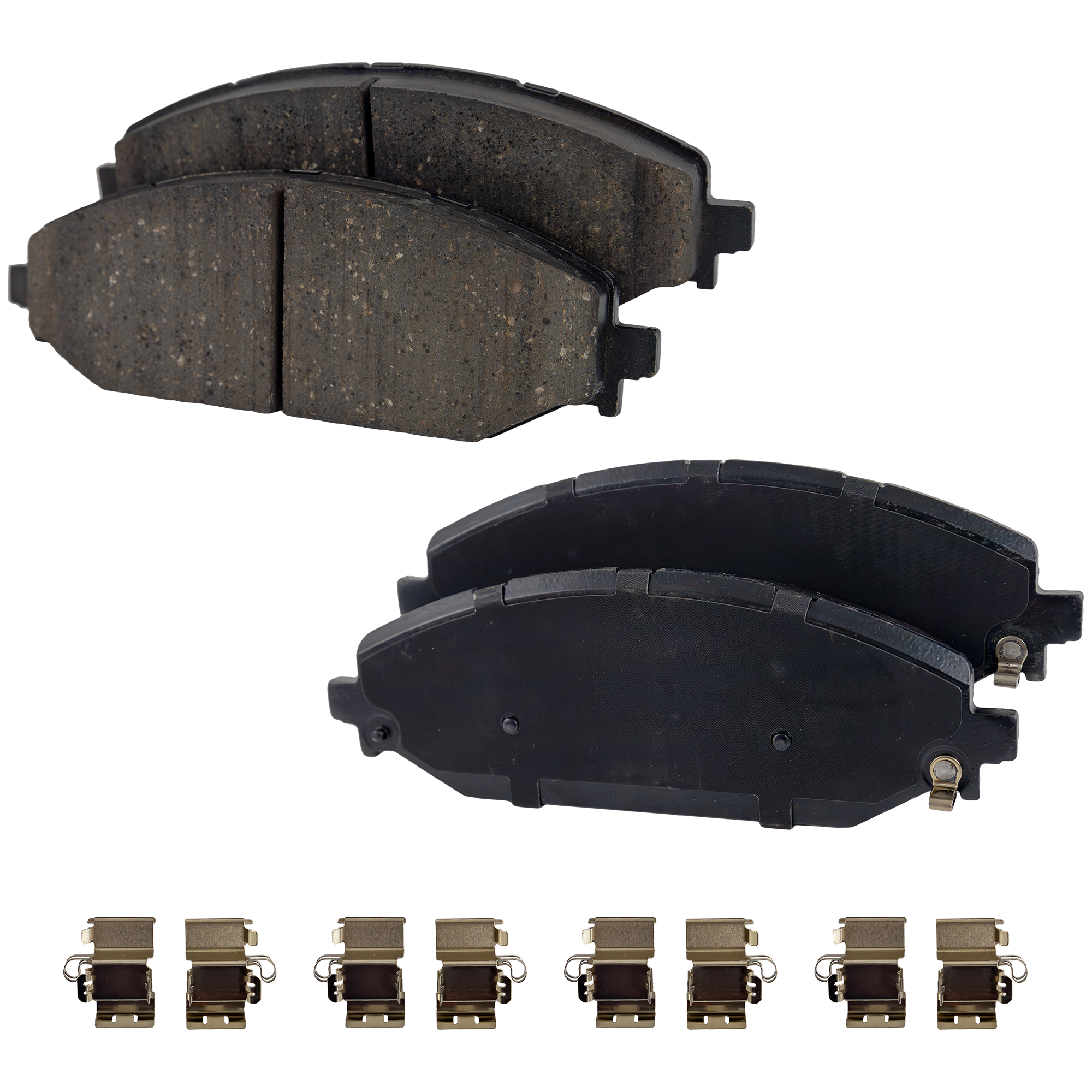 AM RAM 1500-19-22 FRONT BRAKE PAD SET 2 Wheel Set SKU STPSSCP2179 OEM 68412557AB 68412557AC 68412557