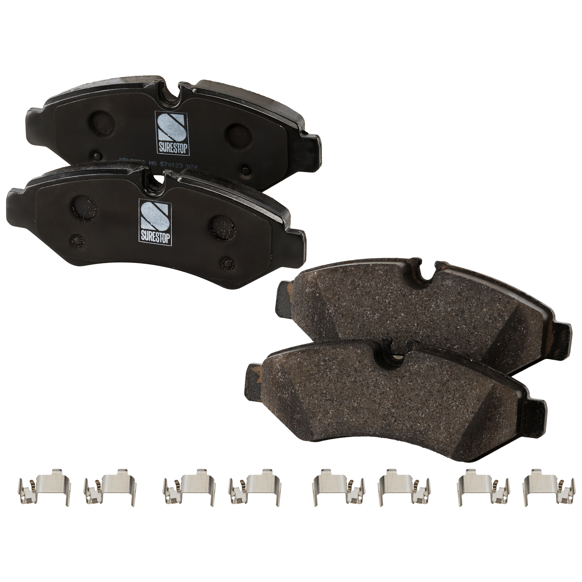 AM SPRINTER 2500-1500-19-20 REAR BRAKE PAD SET Semi Metallic 2 Wheel Set SKU STPSSCP2201 OEM 9104203700-9104207300-91042314