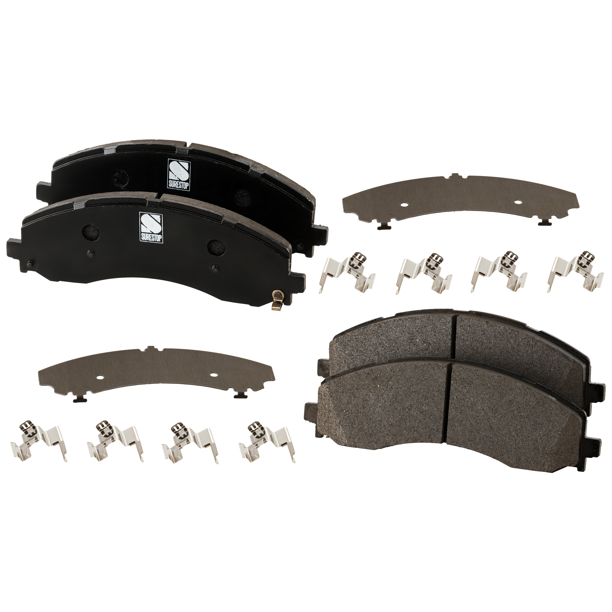 AM RAM 2500-3500-20-22 FRONT BRAKE PAD SET Semi Metallic 2 Wheel Set SKU STPSSCP2223 OEM 68461656AA 68461656AB