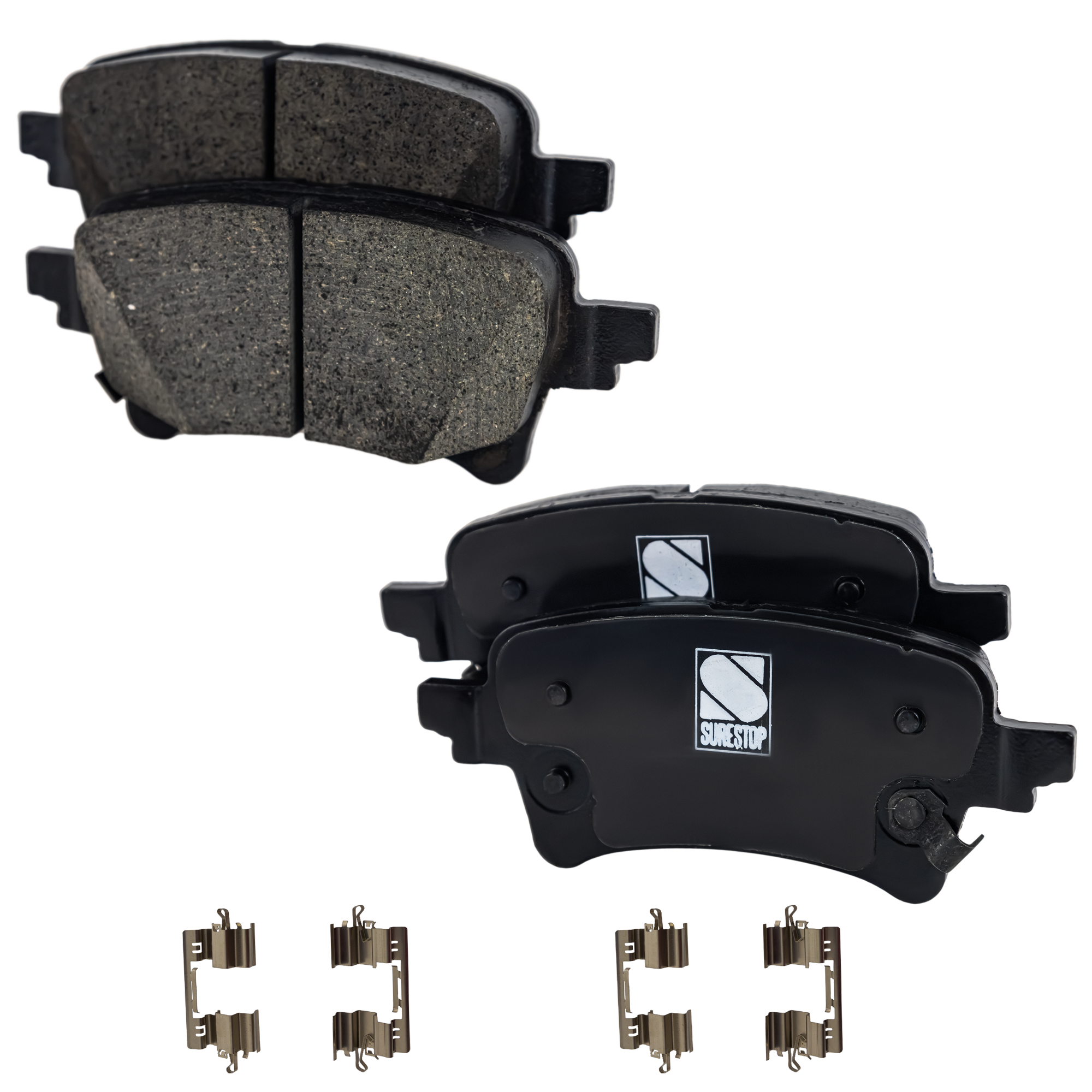 AM GLADIATOR 20-21 WRANGLER 21-21 REAR BRAKE PAD SET 2 Wheel Set SKU STPSSCP2233 OEM 68376749AB 68376749AC 68376749
