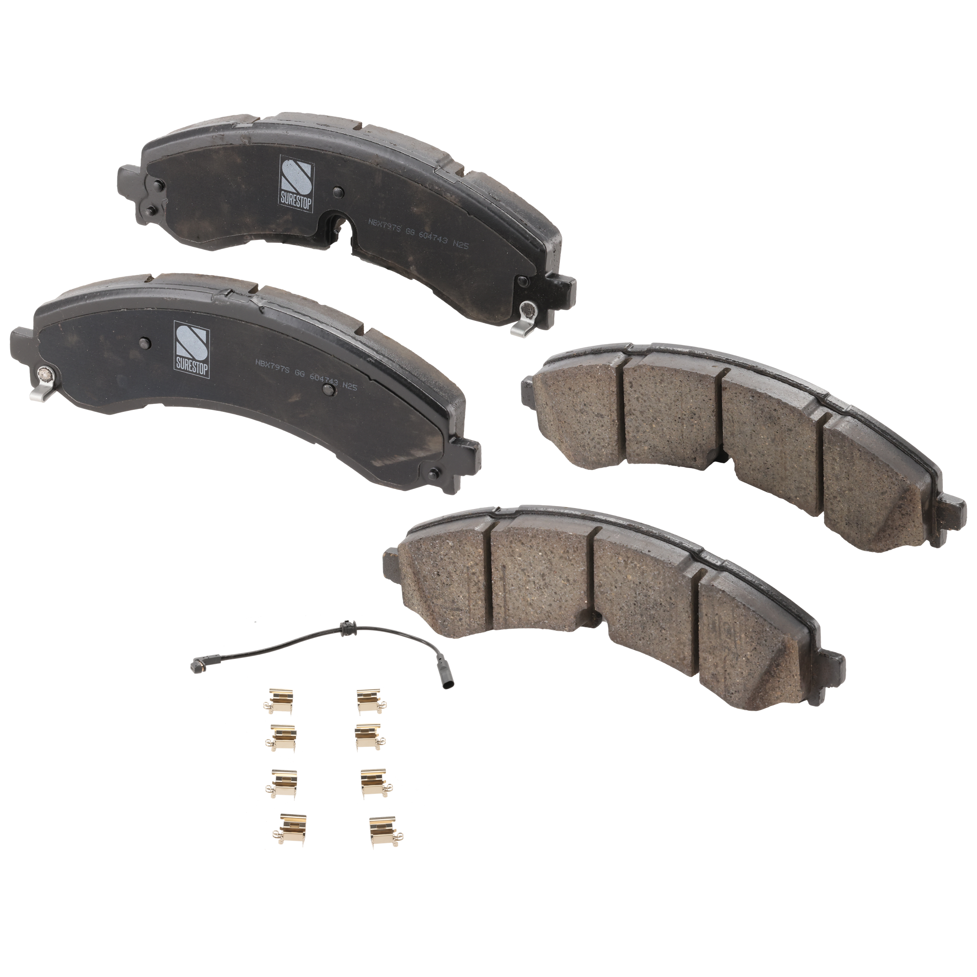 AM SIERRA 2500-3500 HD 20-22 FRONT BRAKE PAD SET 2 Wheel Set =Rear SKU STPSSCP2250 OEM 84571661-84702753-85123841