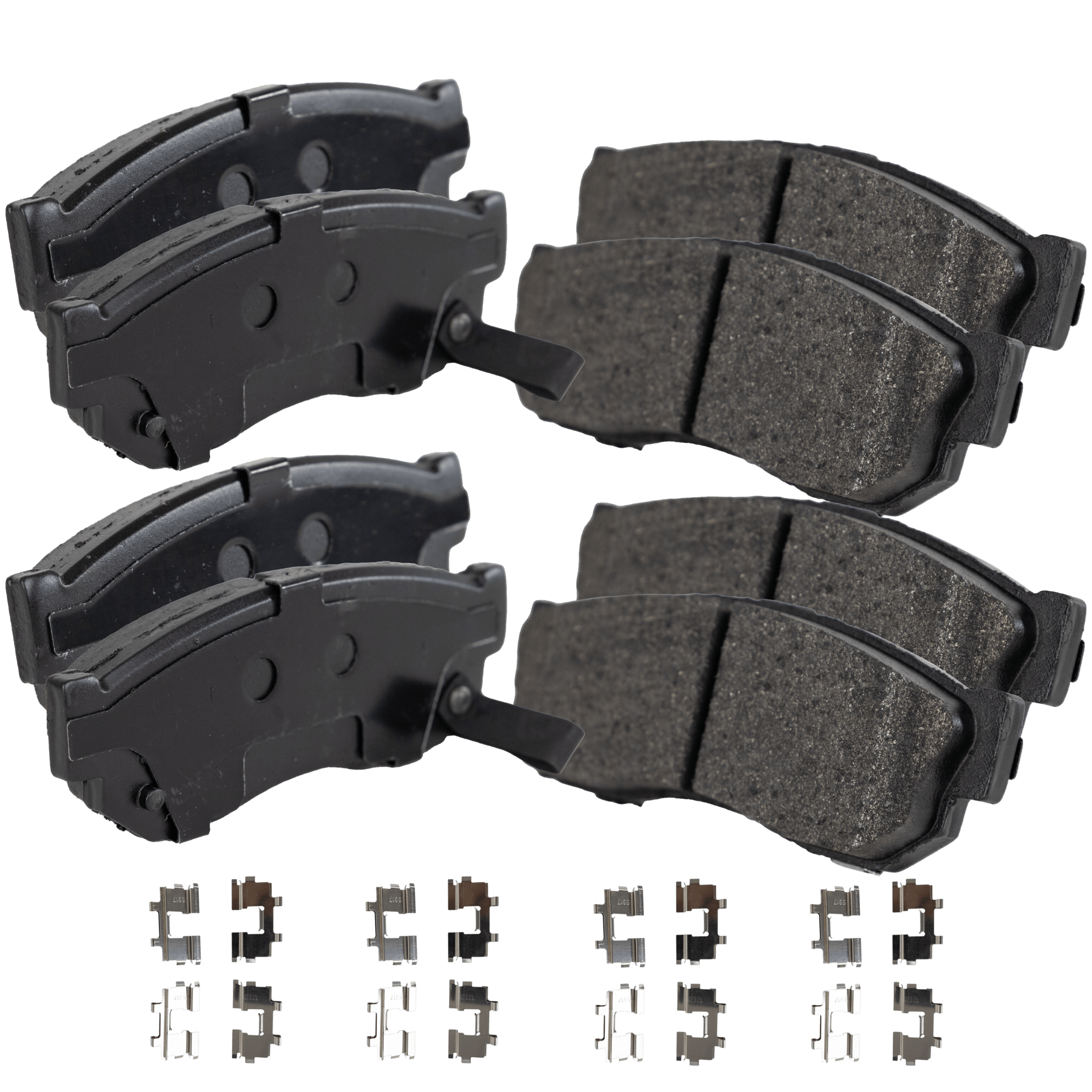 AM SENTRA 85-90 FRONT BRAKE PAD SET 2 Wheel Set SKU STPSSCP275 OEM 4106011A93-4106014A90-4106061A