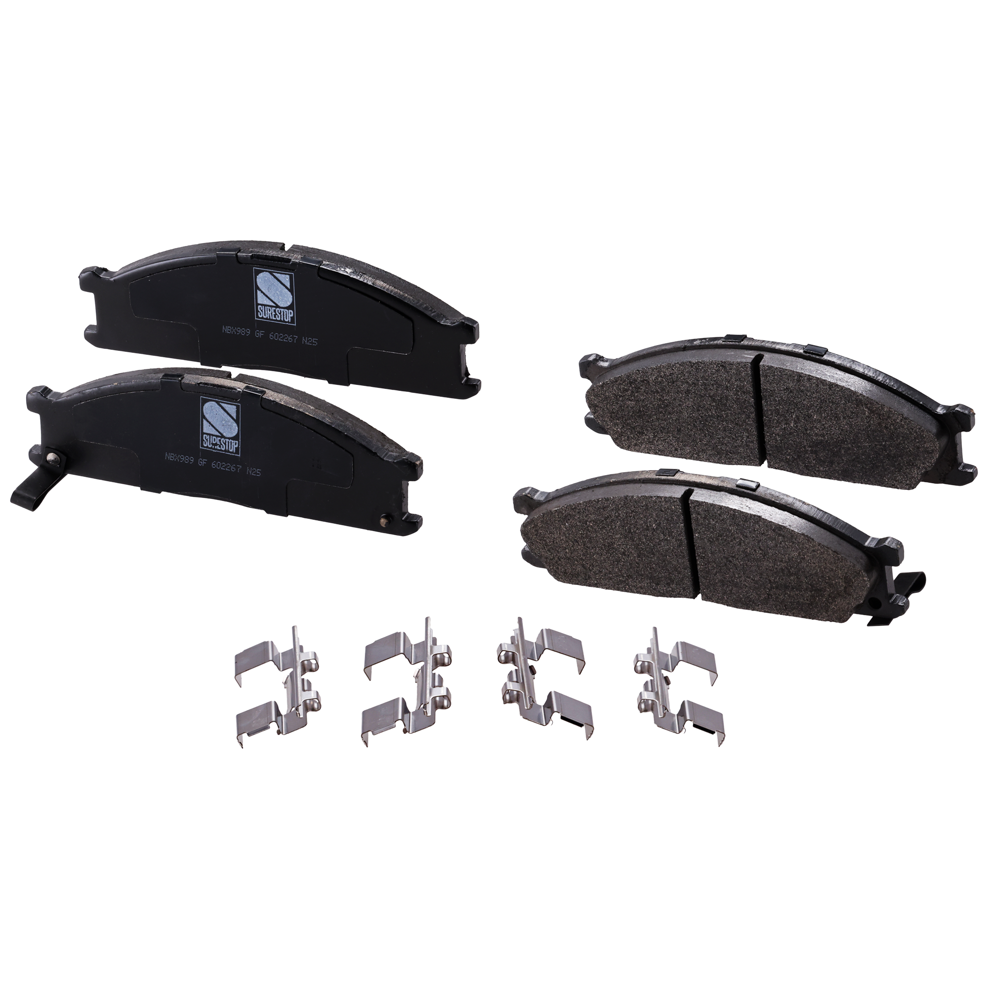 AM D21-86-94 FRONTIER 98-04 FRONT BRAKE PAD SET 2 Wheel Set SKU STPSSCP333 OEM 26296AA050-26296AA051-26296PA0