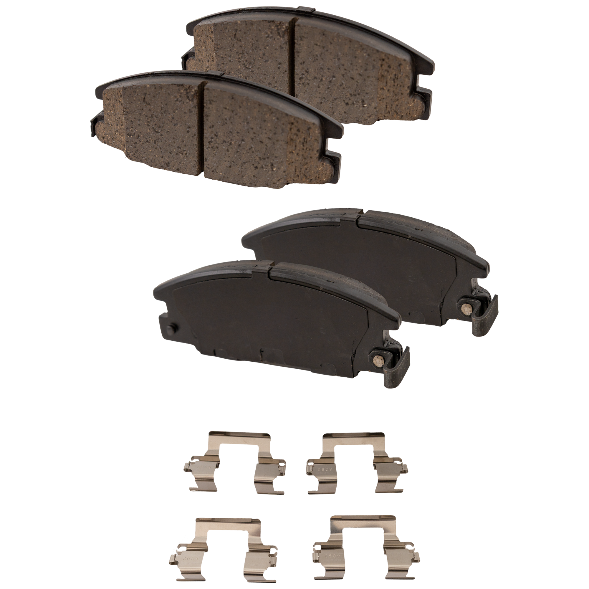 AM TROOPER 87-91 PICKUP 88-95 BRAKE PAD SET Front 2 Wheel Set SKU STPSSCP363 OEM 8944611550-8943357870-89433578