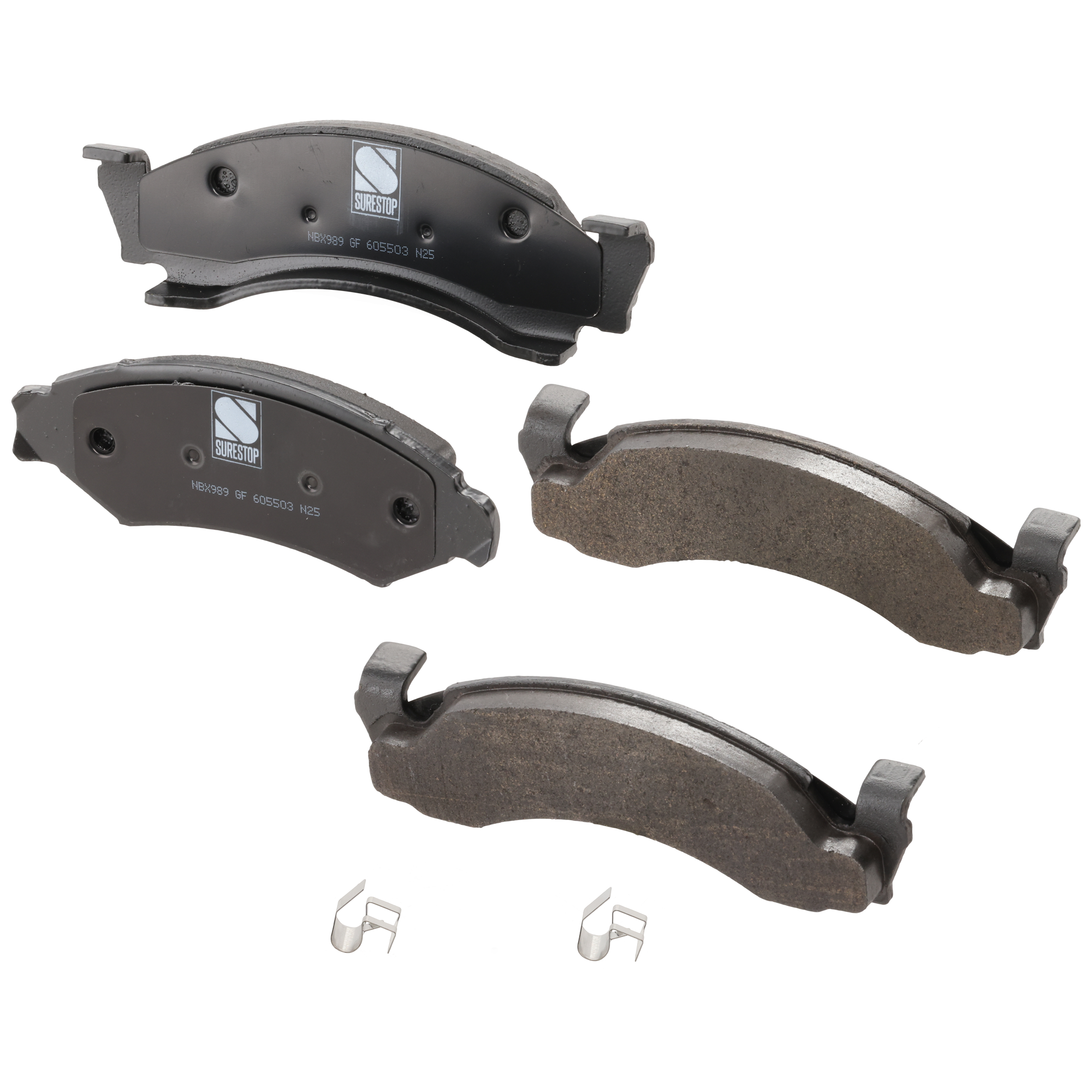 AM BRONCO F 150-86-93 FRONT BRAKE PAD SET 2 Wheel Set SKU STPSSCP375 OEM E0TZ2001B E7TZ2001A E7TZ2001A
