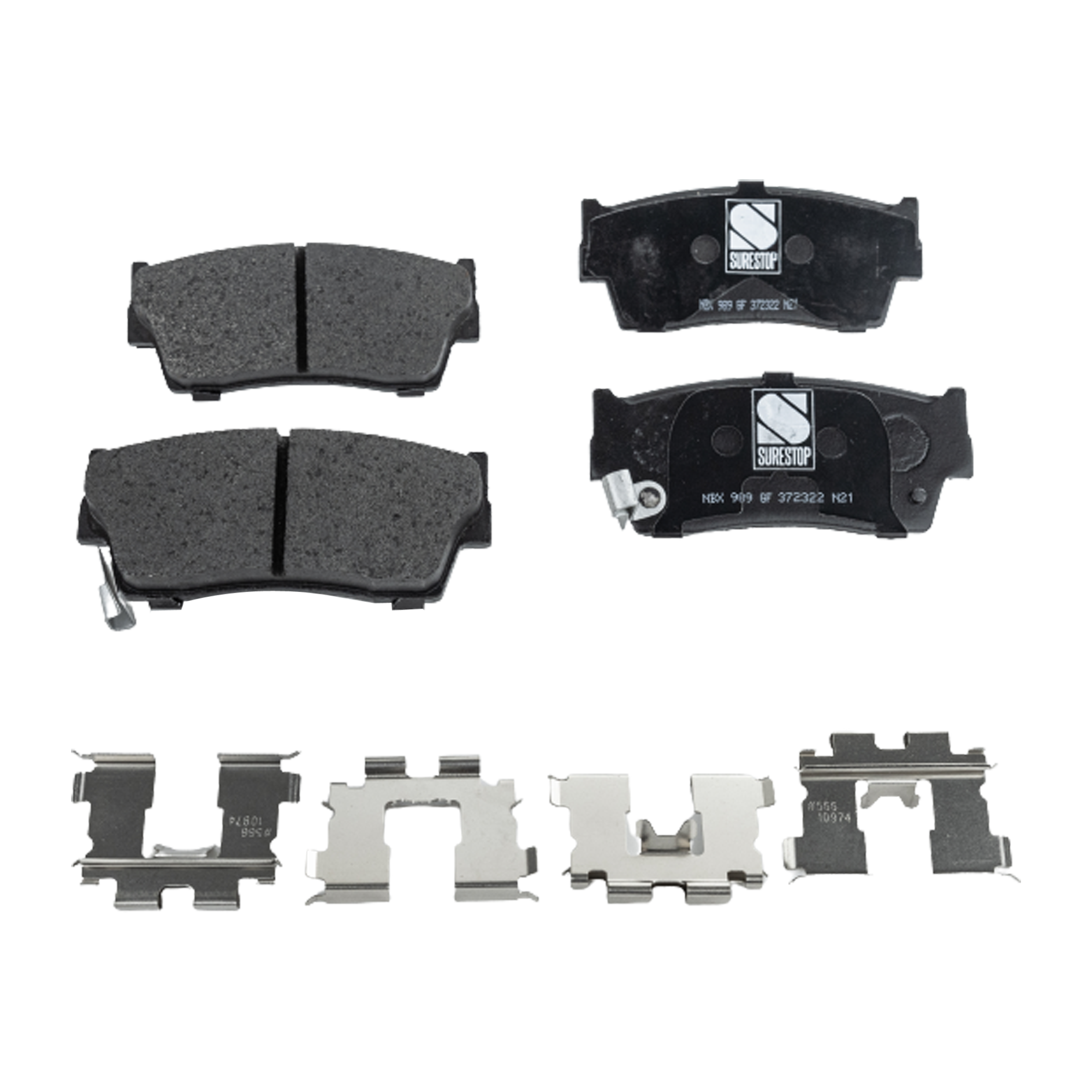 AM SIDEKICK 89-98 FRONT BRAKE PAD SET 2 Wheel Set SKU STPSSCP418 OEM 5520060810-5520060811-55200608