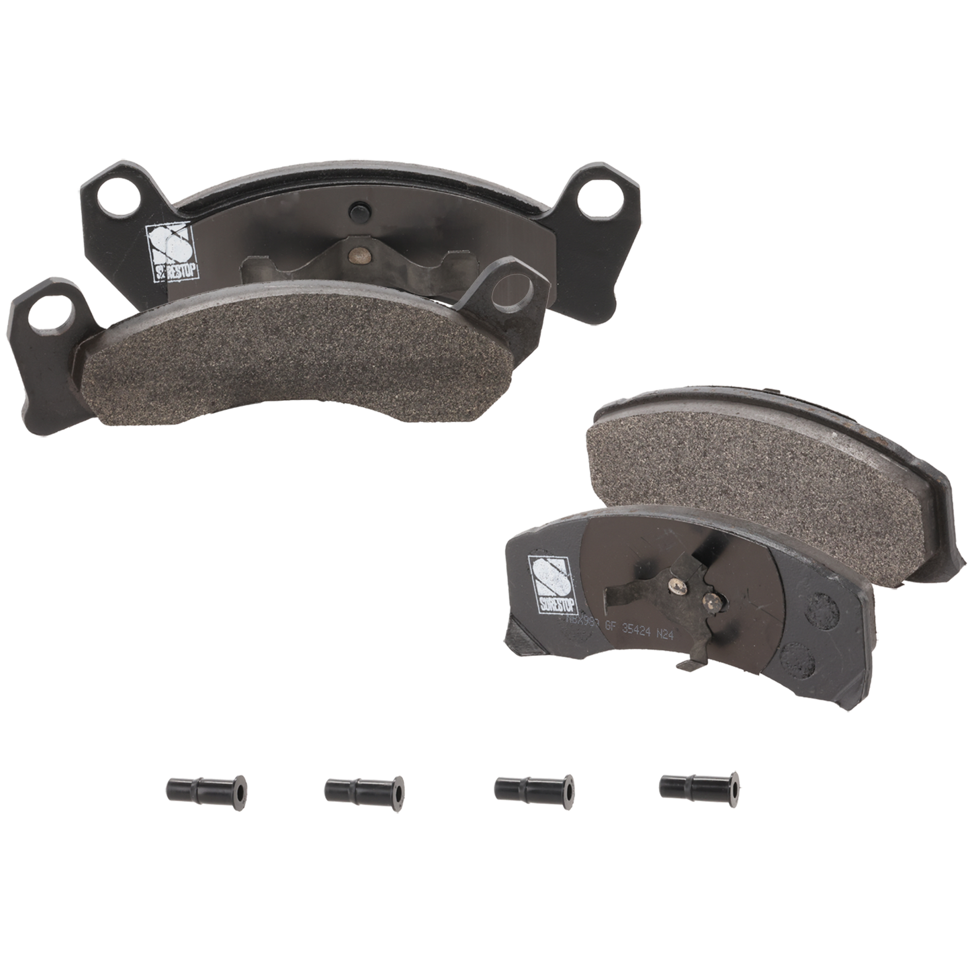 AM LTD CROWN VICTORIA 90-91 FRONT BRAKE PAD SET 2 Wheel Set SKU STPSSCP499 OEM 1U2Z2V001DA 1U2Z2V001GA E2AZ20