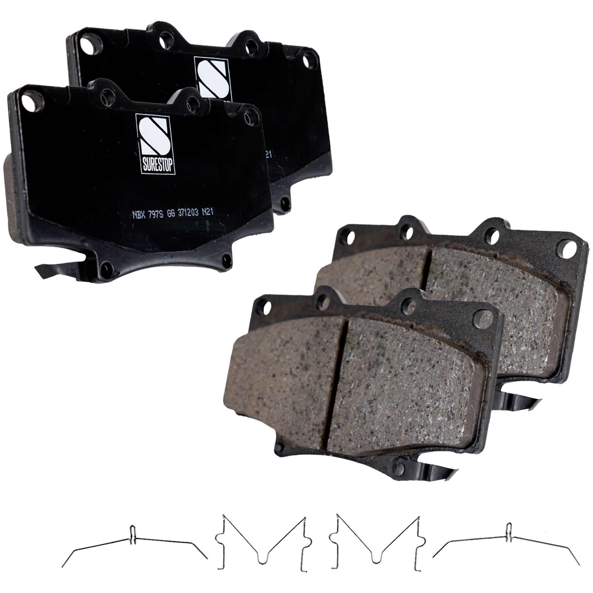 AM LAND CRUISER 91-97 LX450-96-97 FRONT BRAKE PAD SET 2 Wheel Set SKU STPSSCP502 OEM 0446560020-0449160160-04491601