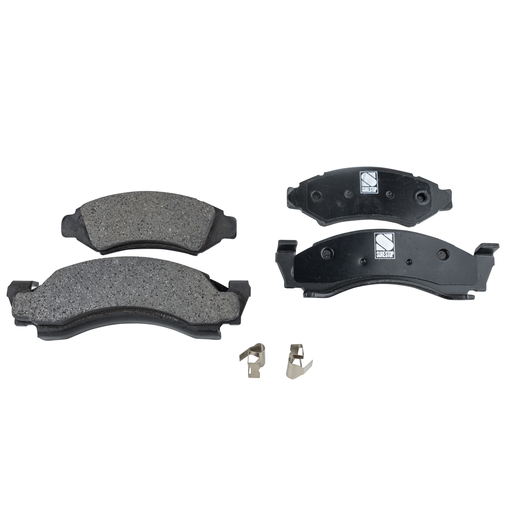 AM BRONCO ECONOLINE VAN 73-85 FRONT BRAKE PAD SET 2 Wheel Set SKU STPSSCP50 OEM D6TZ2001D E6TZ2001A E4TZ2001D