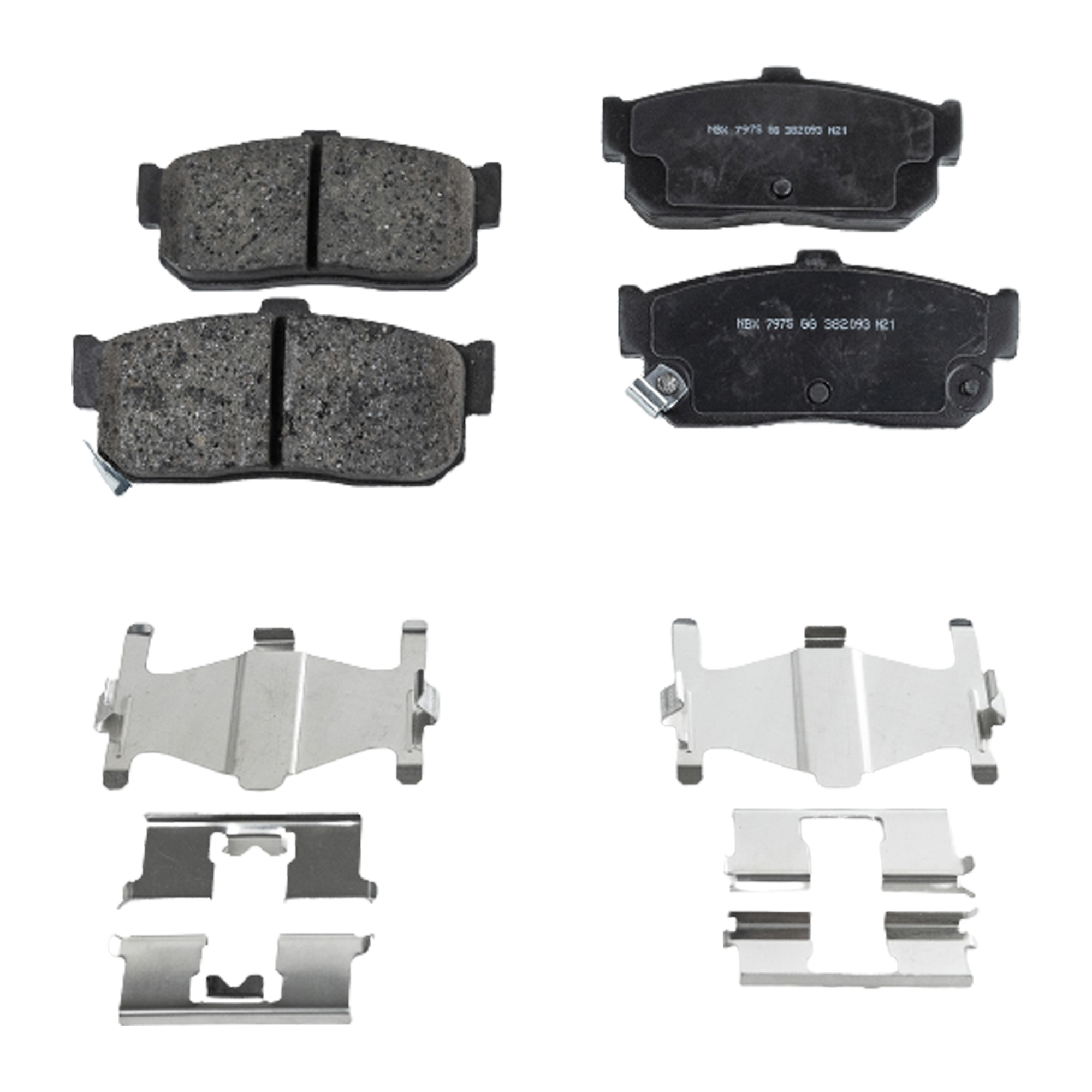 AM G20-91-94-99-00 ALTIMA 93-95-98-01 REAR BRAKE PAD SET 2 Wheel Set SKU STPSSCP540 OEM 4406061J90-4406031U90-4406031U