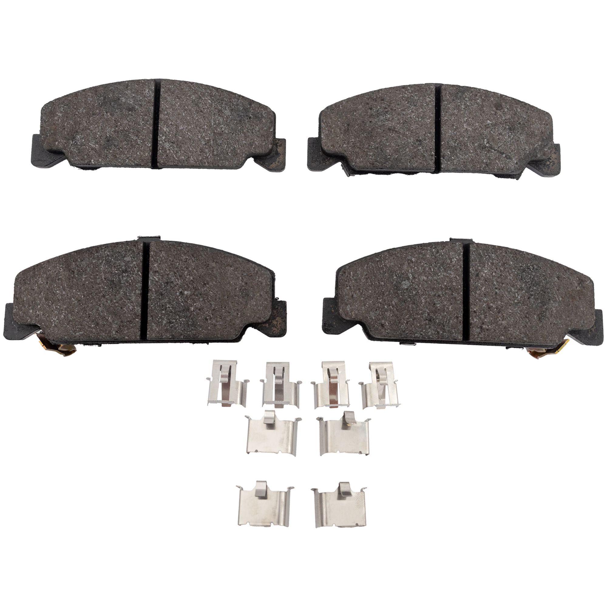 AM CIVIC 96-00 FRONT BRAKE PAD SET 2 Wheel Set Sedan USA Built Vehicle Coupe Hatchback CX DX HX Models SKU STPSSCP560 OEM 45022SR3L00-45022SR3L02-45022S