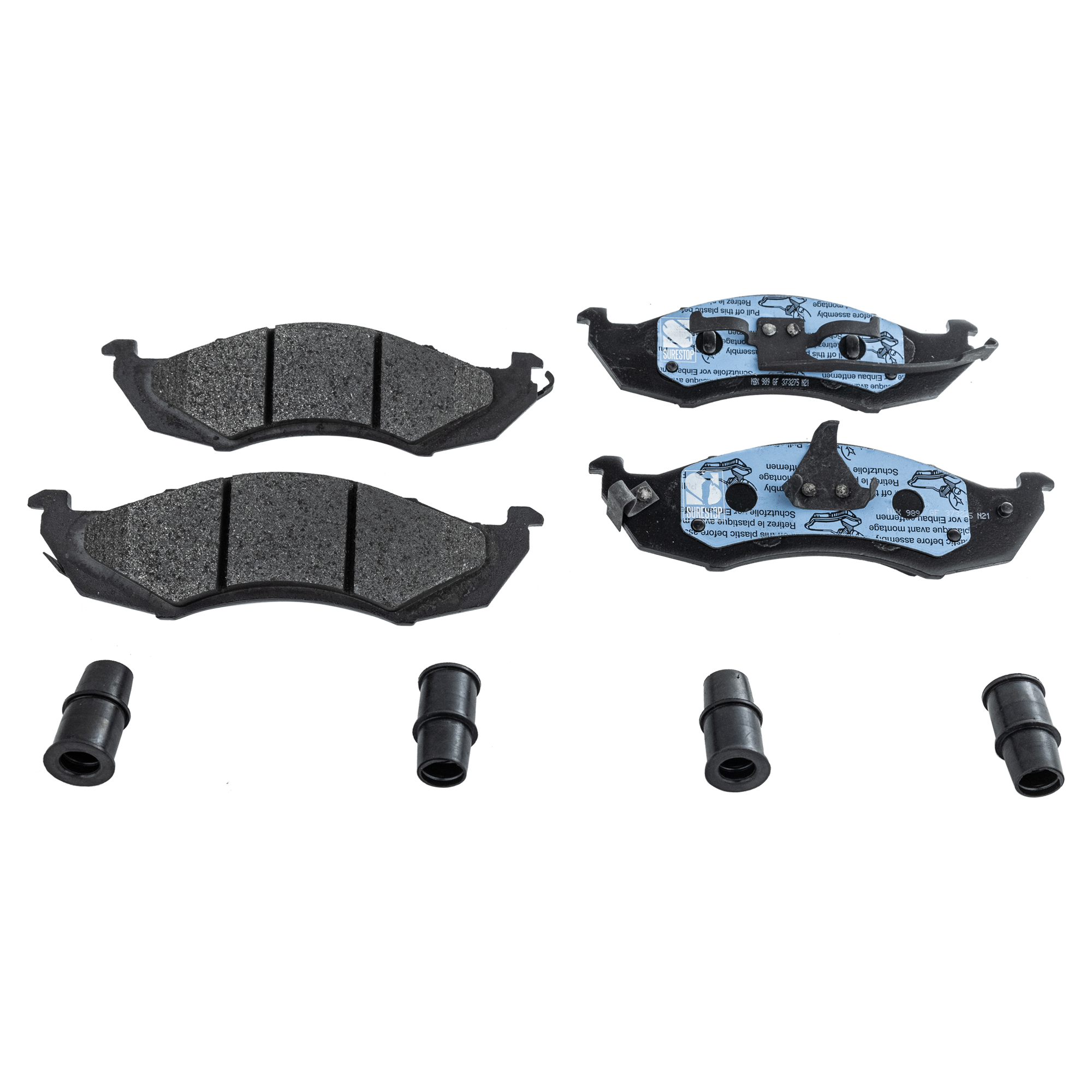 AM QUEST VILLAGER 93-02 BRAKE PAD SET Front 2 Wheel Set SKU STPSSCP576 OEM 410600B025-410600B026-410600B0