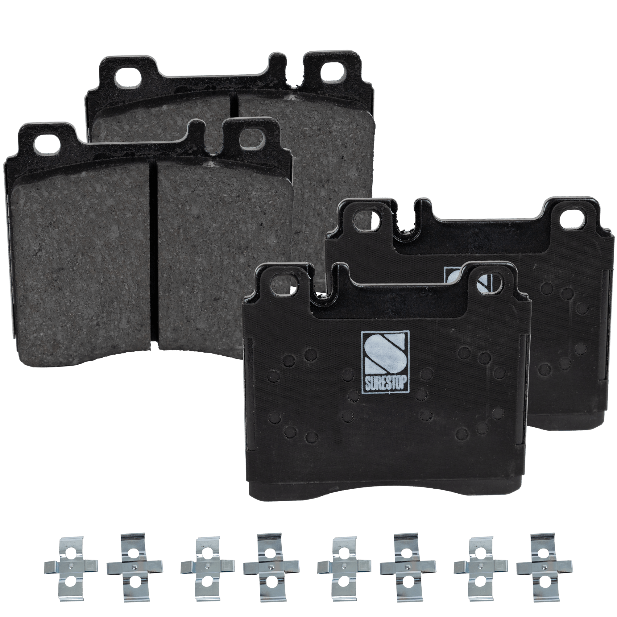 AM S320 S500 S600-93-99-300SD 300SE 400SE 600SEL 92-93 FRONT BRAKE PAD SET 2 Wheel Set SKU STPSSCP577 OEM 0024201220-0024201820-00242026