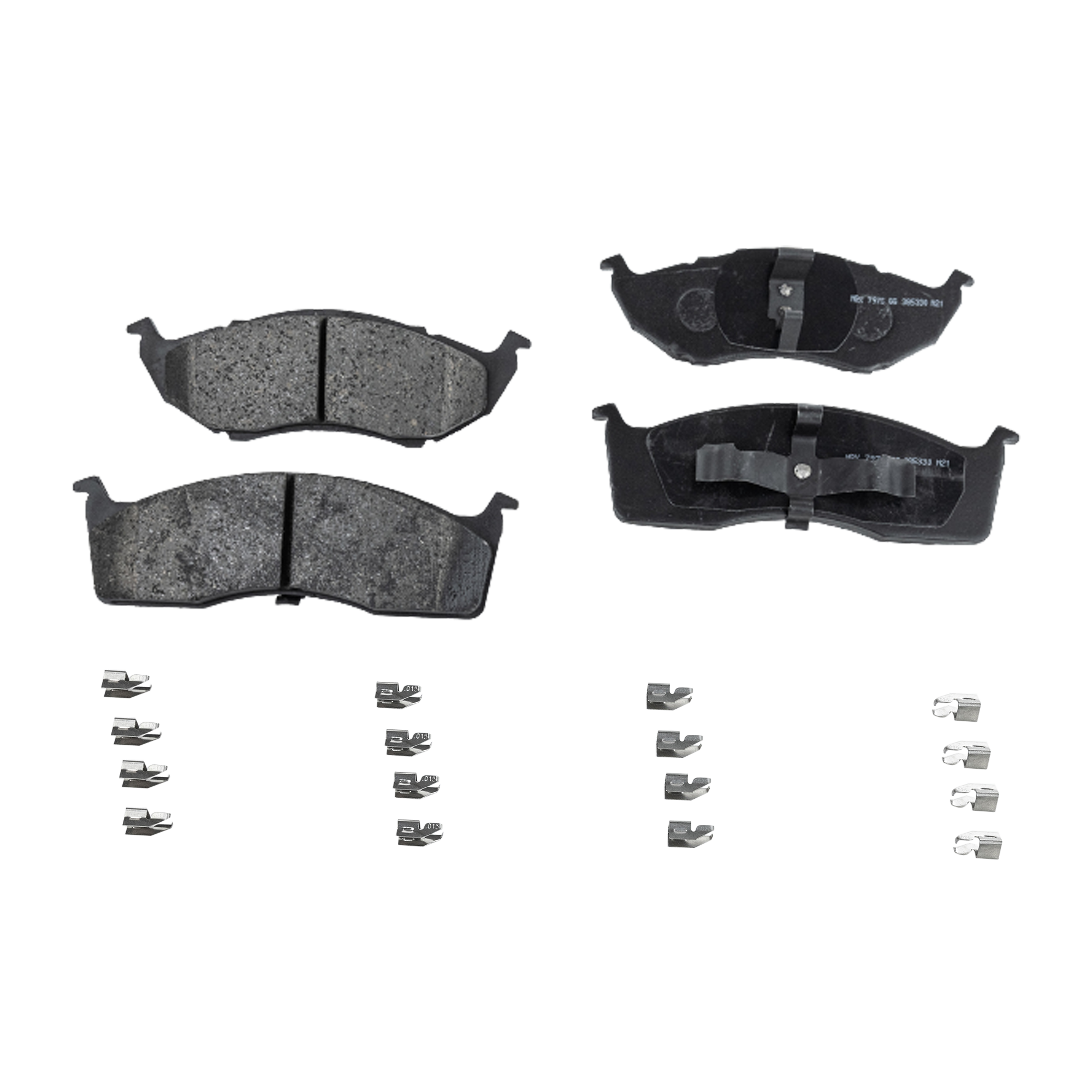 AM INTREPID 98-04 FRONT BRAKE PAD SET 2 Wheel Set SKU STPSSCP591 OEM 5010034AA 5010034AB 5014438AA