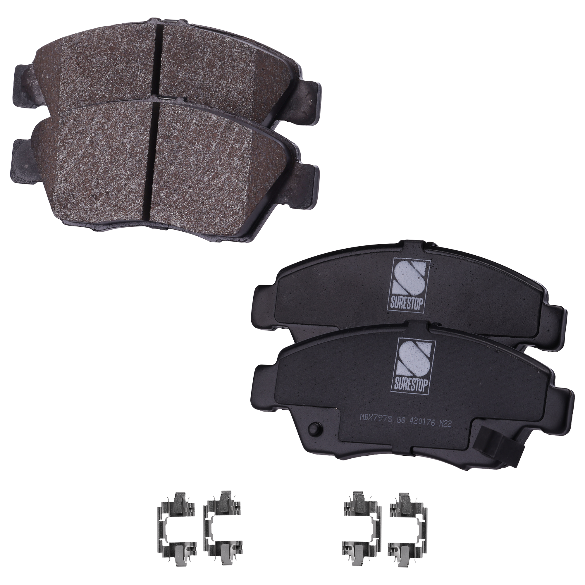 AM RSX 02-06 CIVIC 93-95-03-15 FIT 07-08 BRAKE PAD SET Front 2 Wheel Set SKU STPSSCP621 OEM 45022S5AJ00-45022SLNA01-45022S