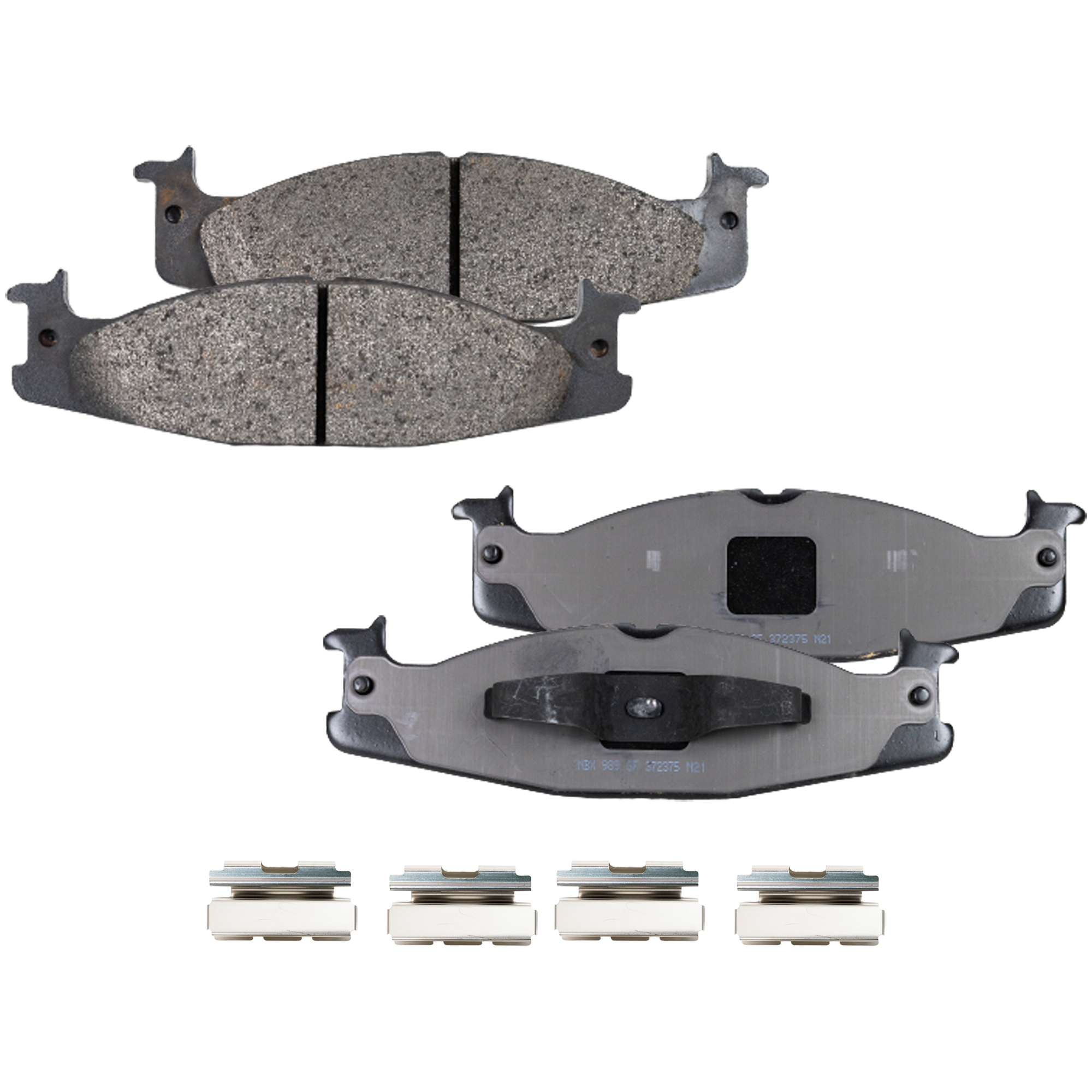 AM ECONOLINE VAN 94-02 BRONCO 94-96 FRONT BRAKE PAD SET 2 Wheel Set SKU STPSSCP632 OEM F4TZ2001A F4TZ2001A1 F5TZ2001B