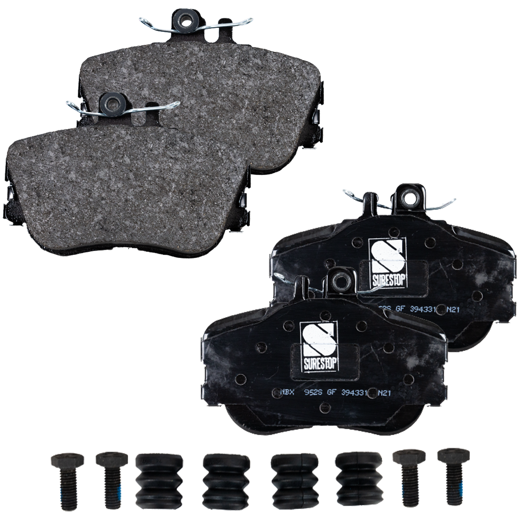 AM C230-97-98 C280-94-95 BRAKE PAD SET Front 2 Wheel Set Base Model SKU STPSSCP645 OEM 0024202120-0024202220-00542003