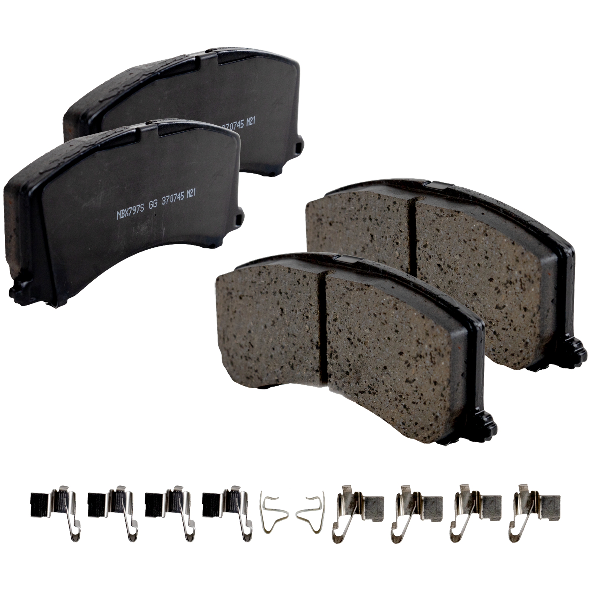 AM ESTEEM 95-02 BRAKE PAD SET Front 2 Wheel Set SKU STPSSCP677 OEM 5580061G50-5580061G60-5580061G