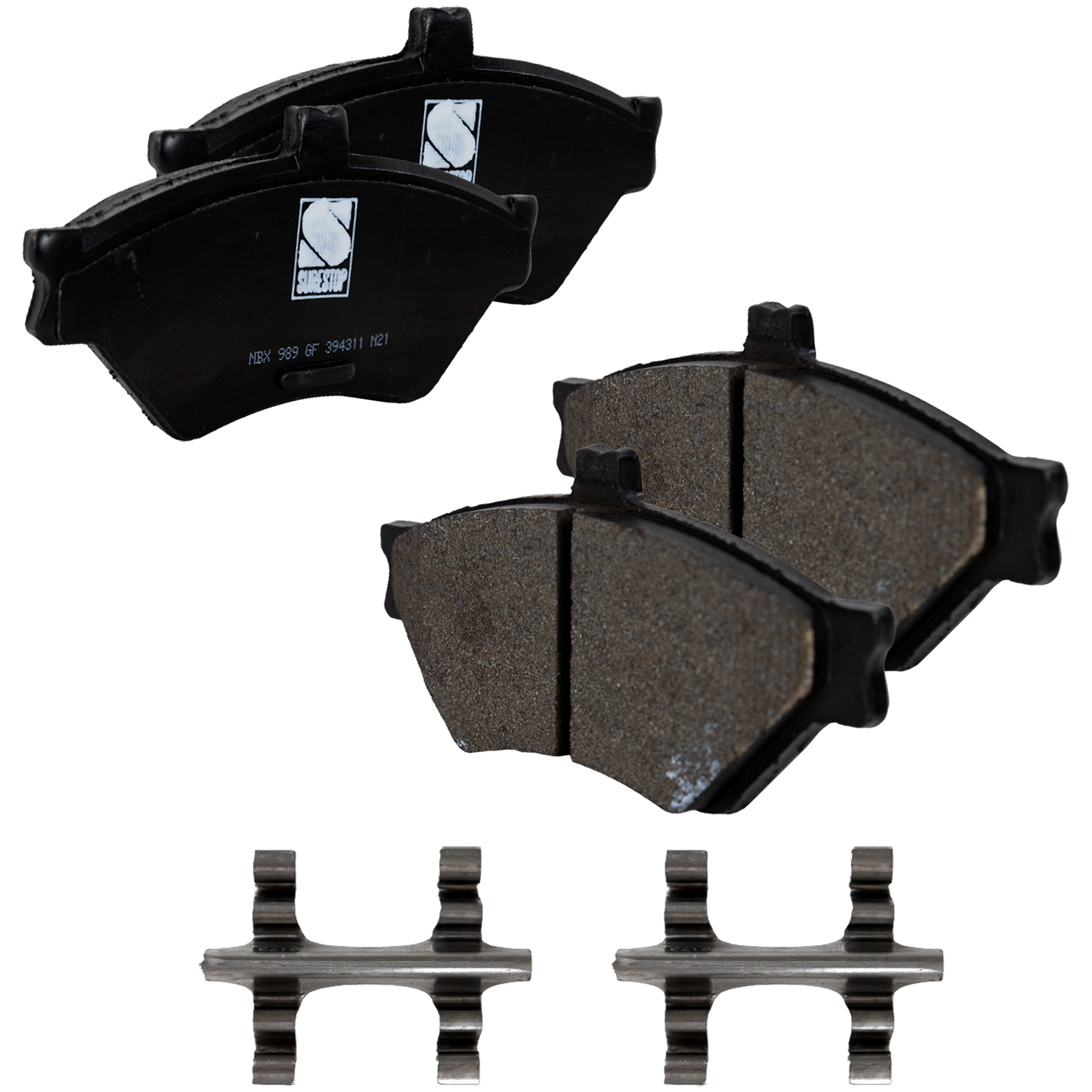 AM CROWN VICTORIA TOWN CAR GRAND MARQUIS 95-97 FRONT BRAKE PAD SET 2 Wheel Set SKU STPSSCP678 OEM 2U2Z2V001KA F5AZ2001A F5AZ2001