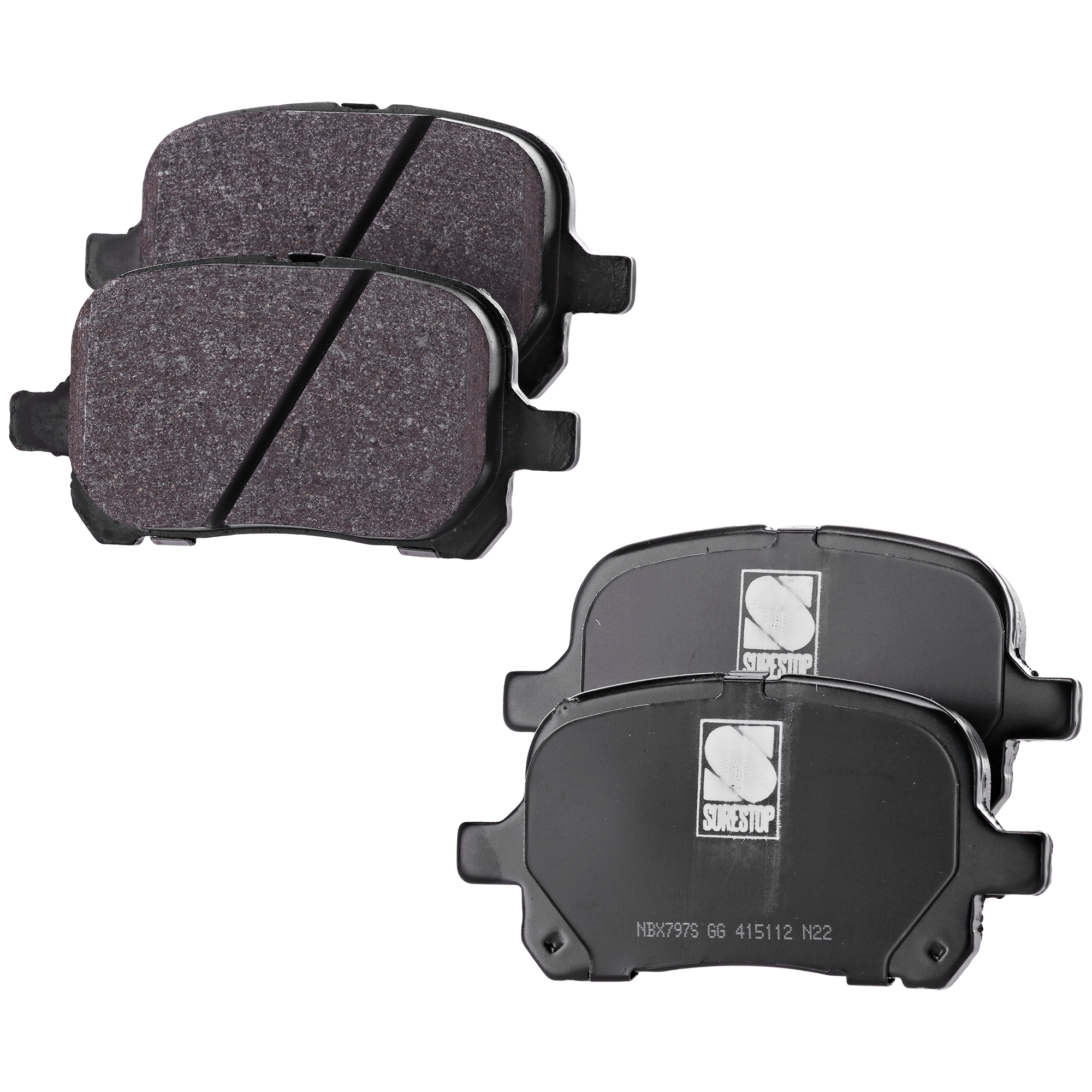 AM CAMRY 97-01 AVALON 98-04 FRONT BRAKE PAD SET 2 Wheel Set SKU STPSSCP707 OEM 0446528460-0446533120-04465331